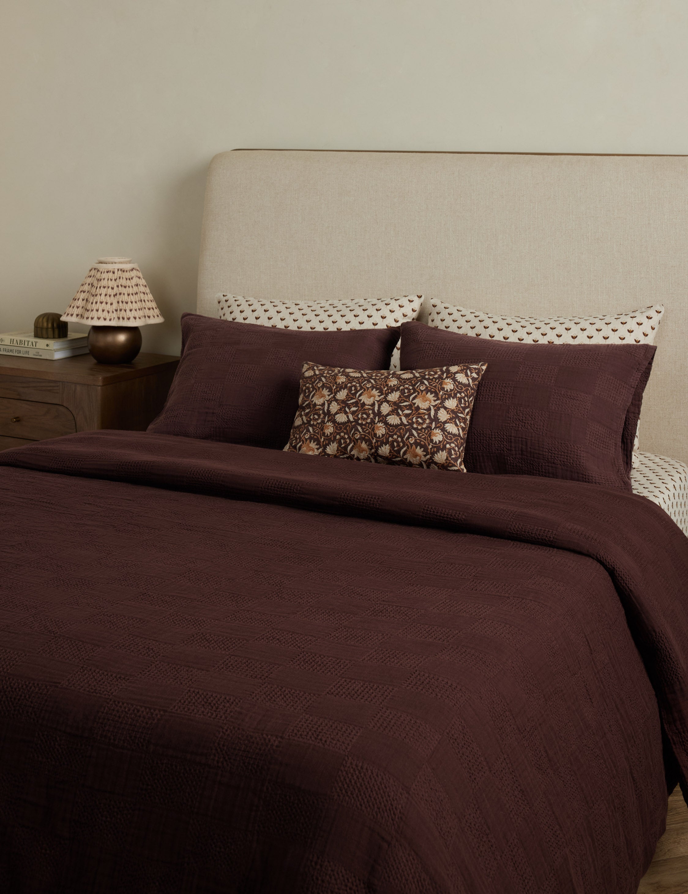 Kairo Duvet Cover | Textured Cotton, Waffle Gauze Design