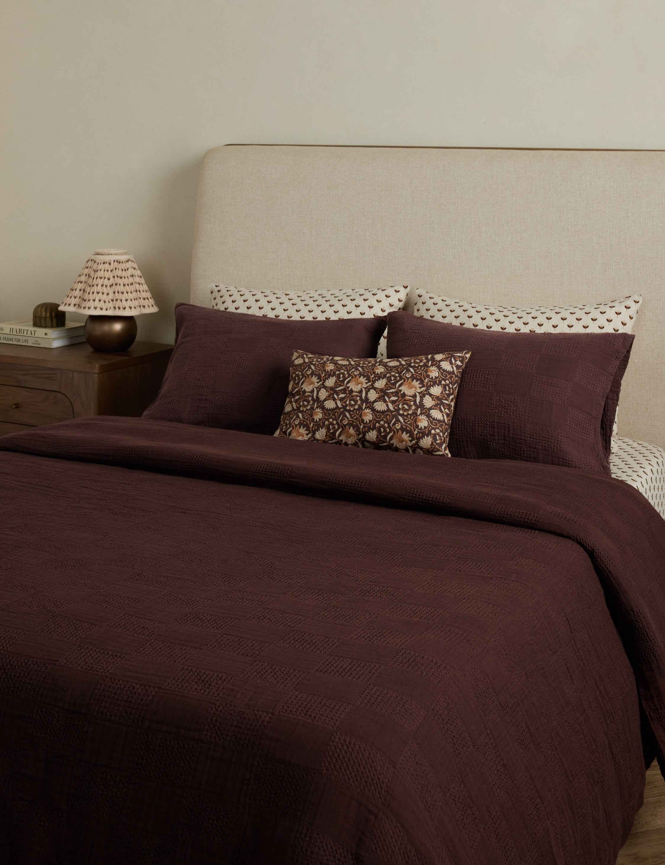Kairo Duvet Cover | Textured Cotton, Waffle Gauze Design