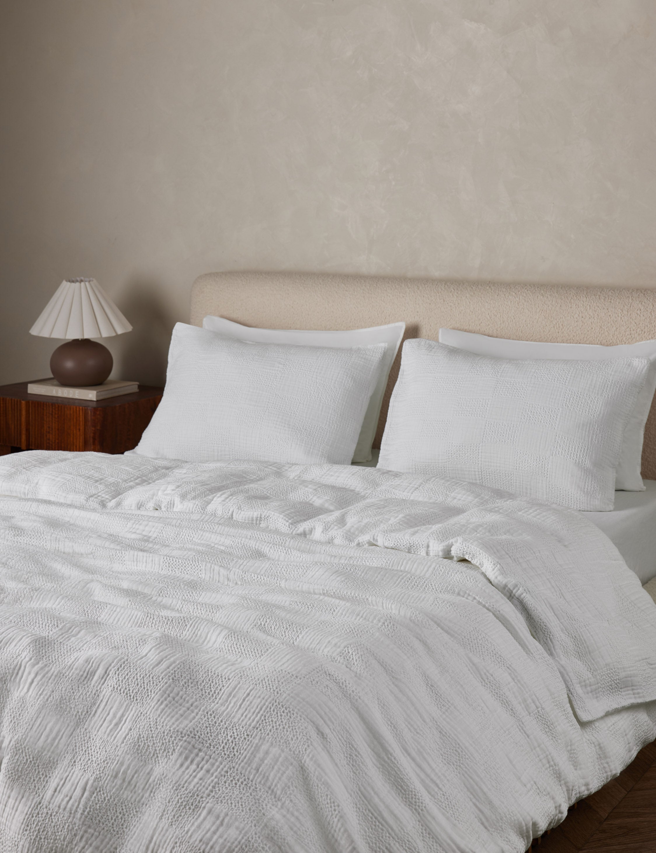 Kairo Duvet Cover | Textured Cotton, Waffle Gauze Design