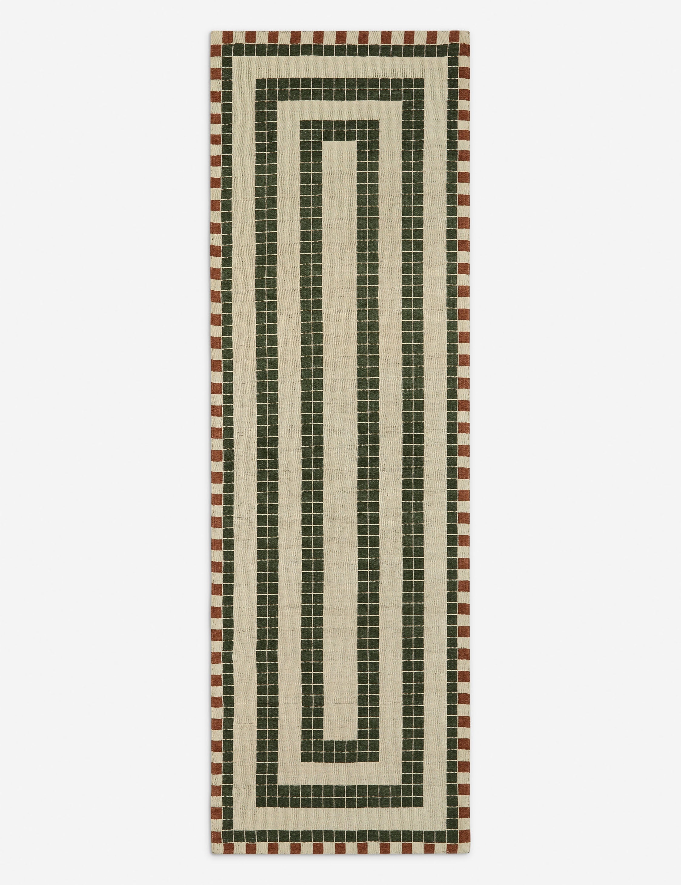 Kira Indoor/Outdoor Rug | Repeating Tile Motif, Stylish Design