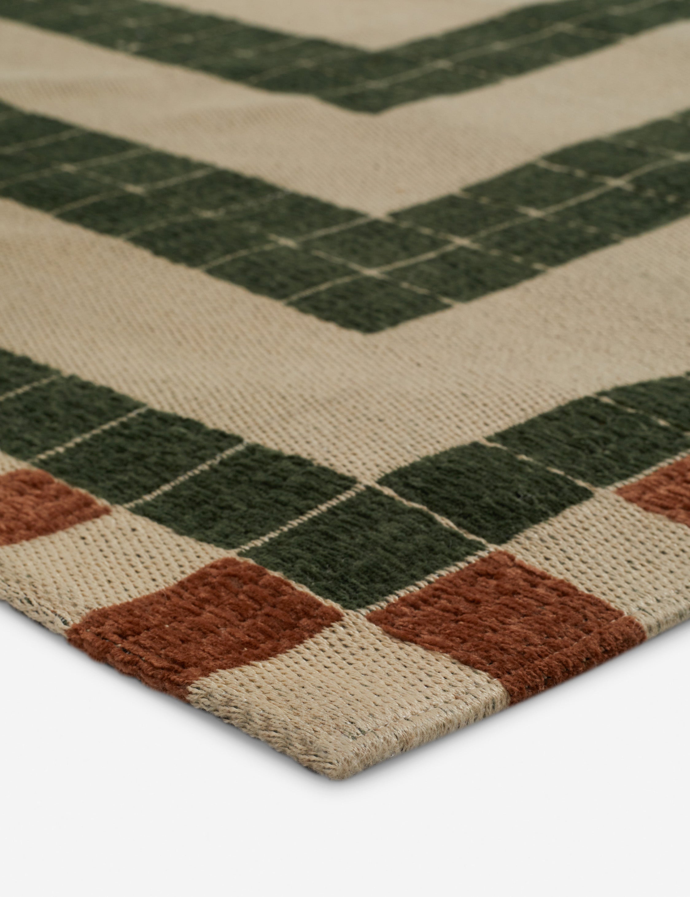 Kira Indoor/Outdoor Rug | Repeating Tile Motif, Stylish Design