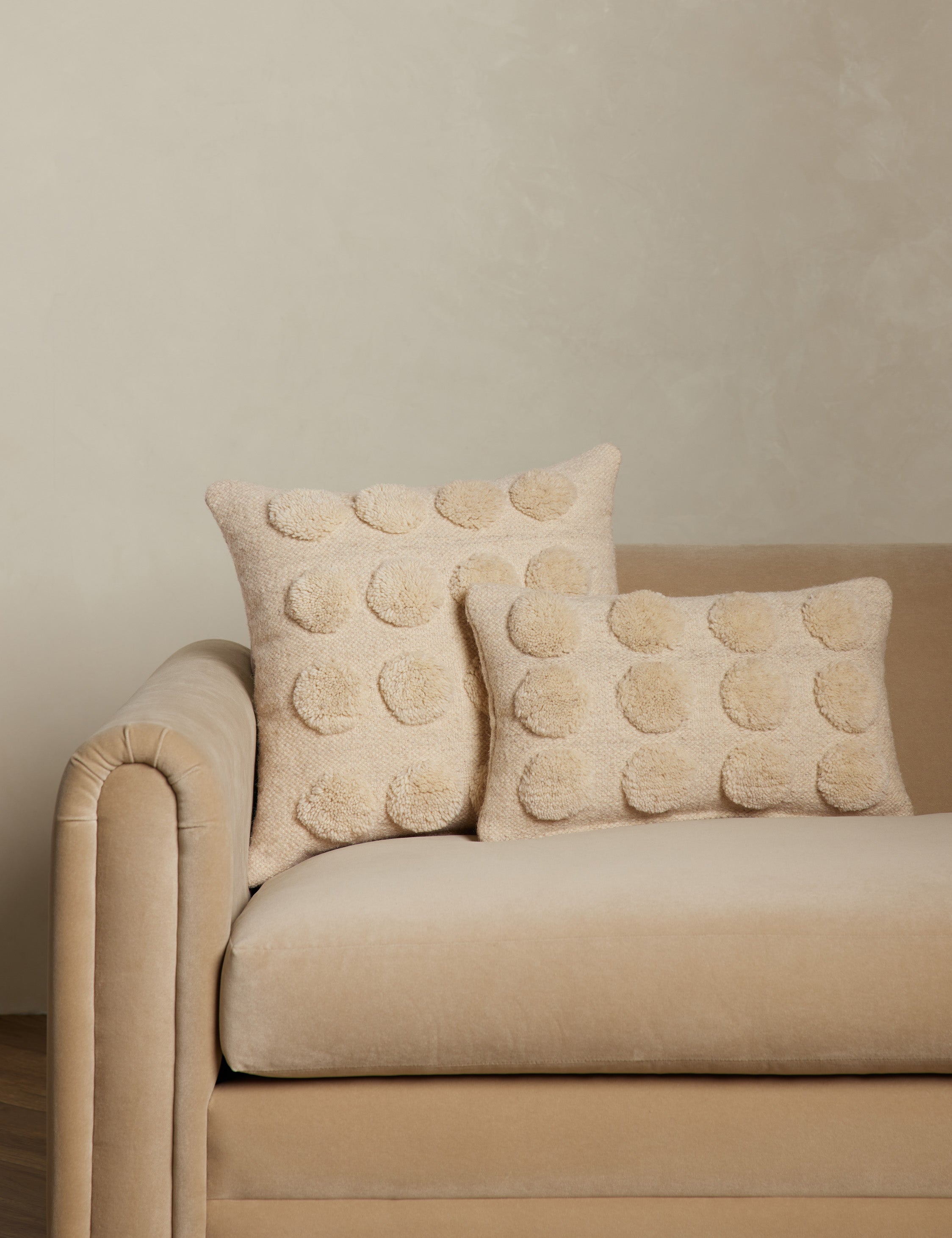 Kora Throw Pillow | Soft Woolen Tufts, Exclusive Design