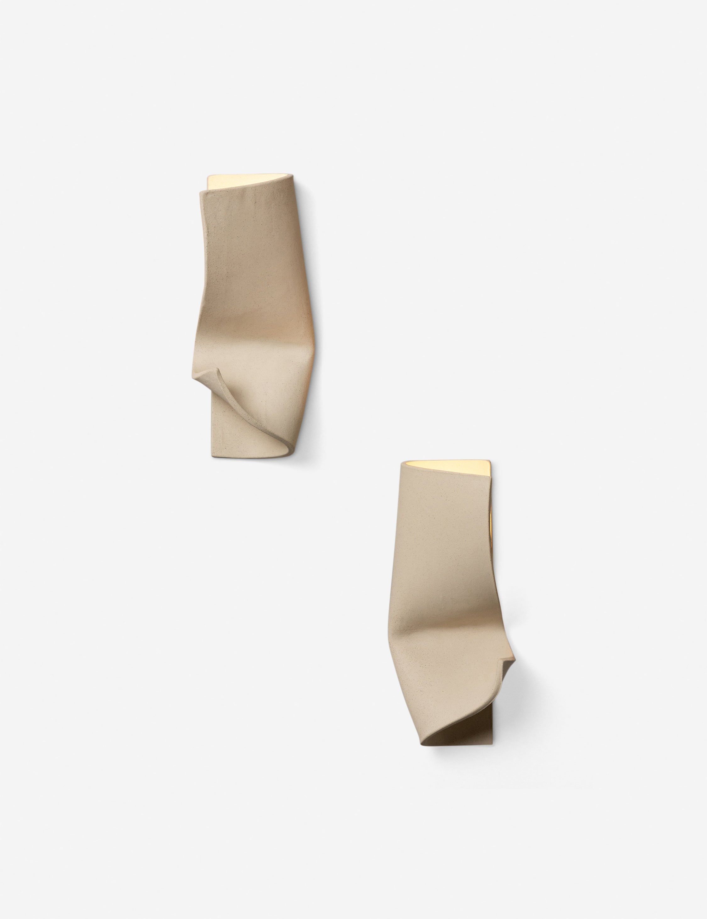 Bela Sconce | Handmade Clay Design, Left & Right Orientation