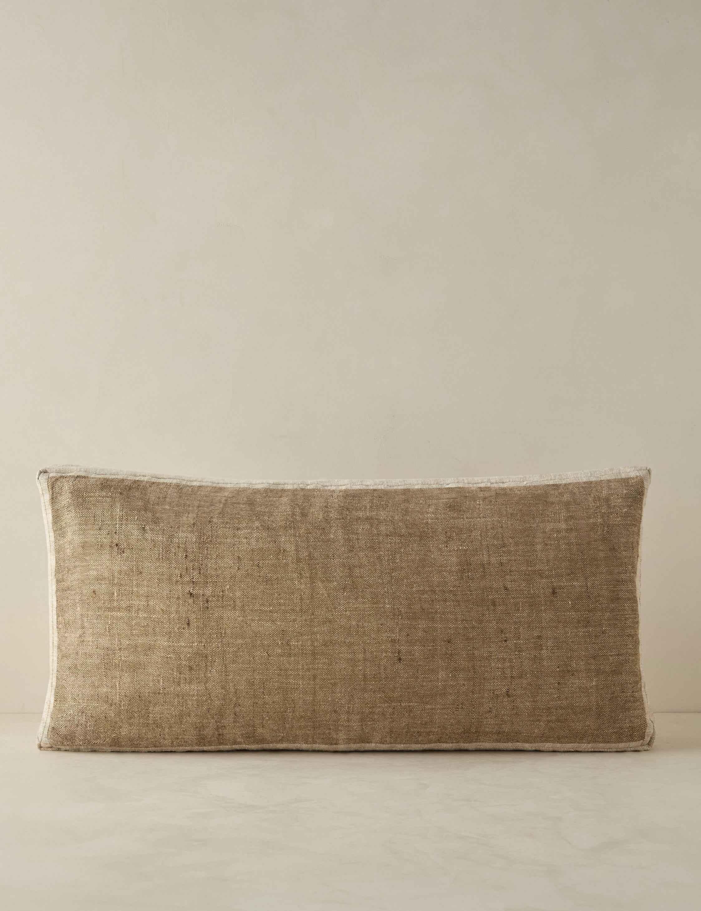 Luma Box Pillow | Linen Silk, Earthy Tones