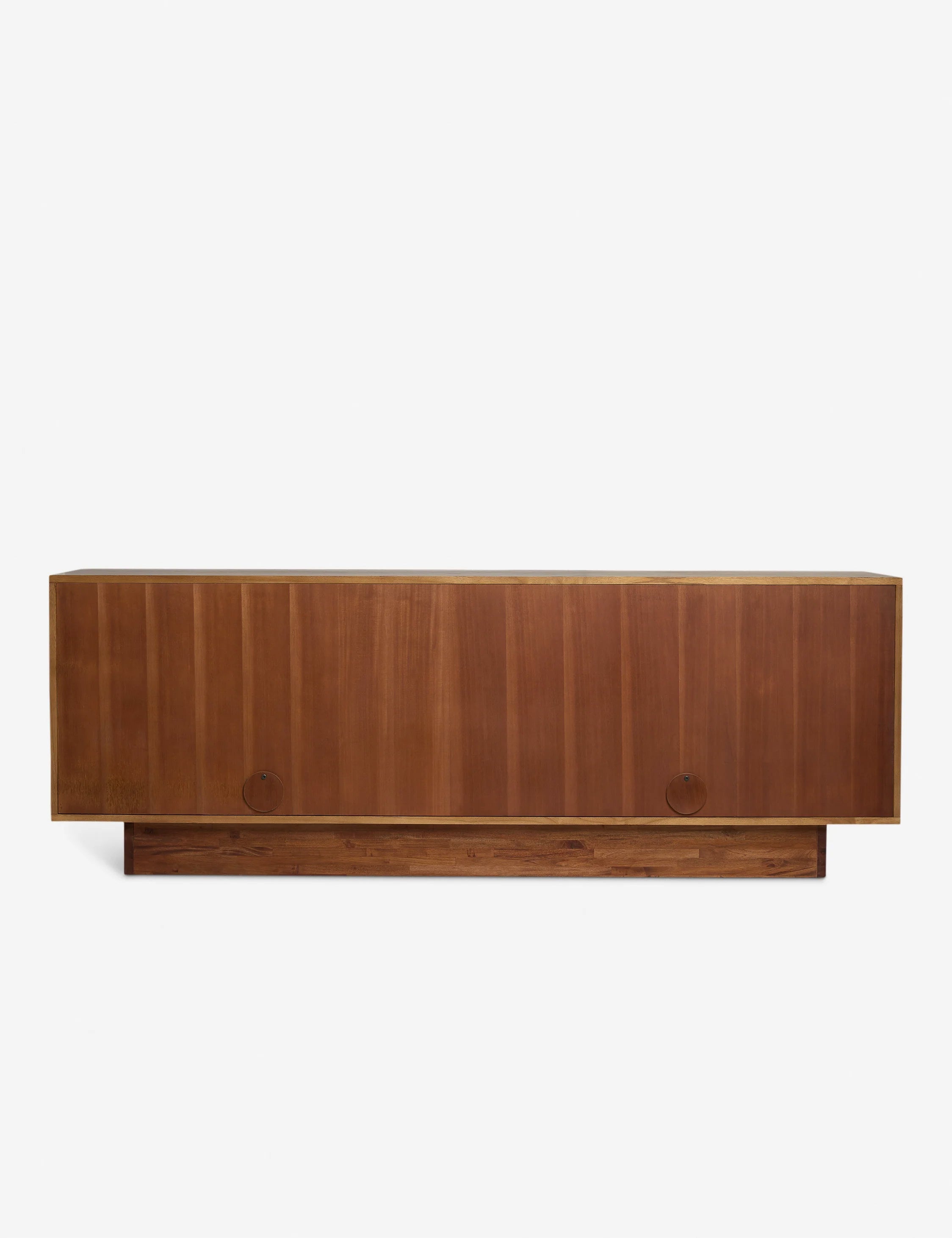 Brix Sideboard | Fluted Plinth Base, Natural Grain Warmth