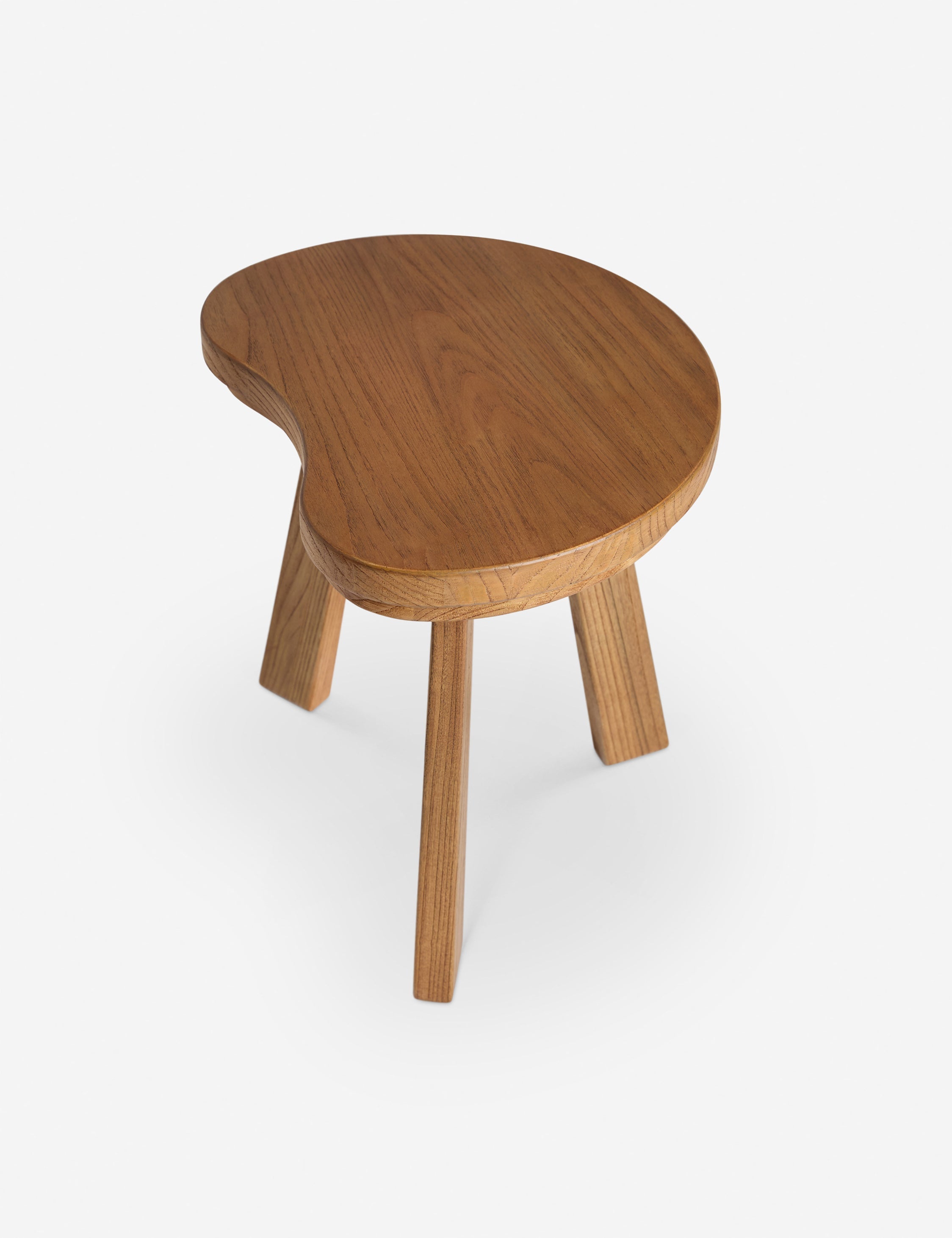 Luna Side Table | Sculpted Top, Angled Legs