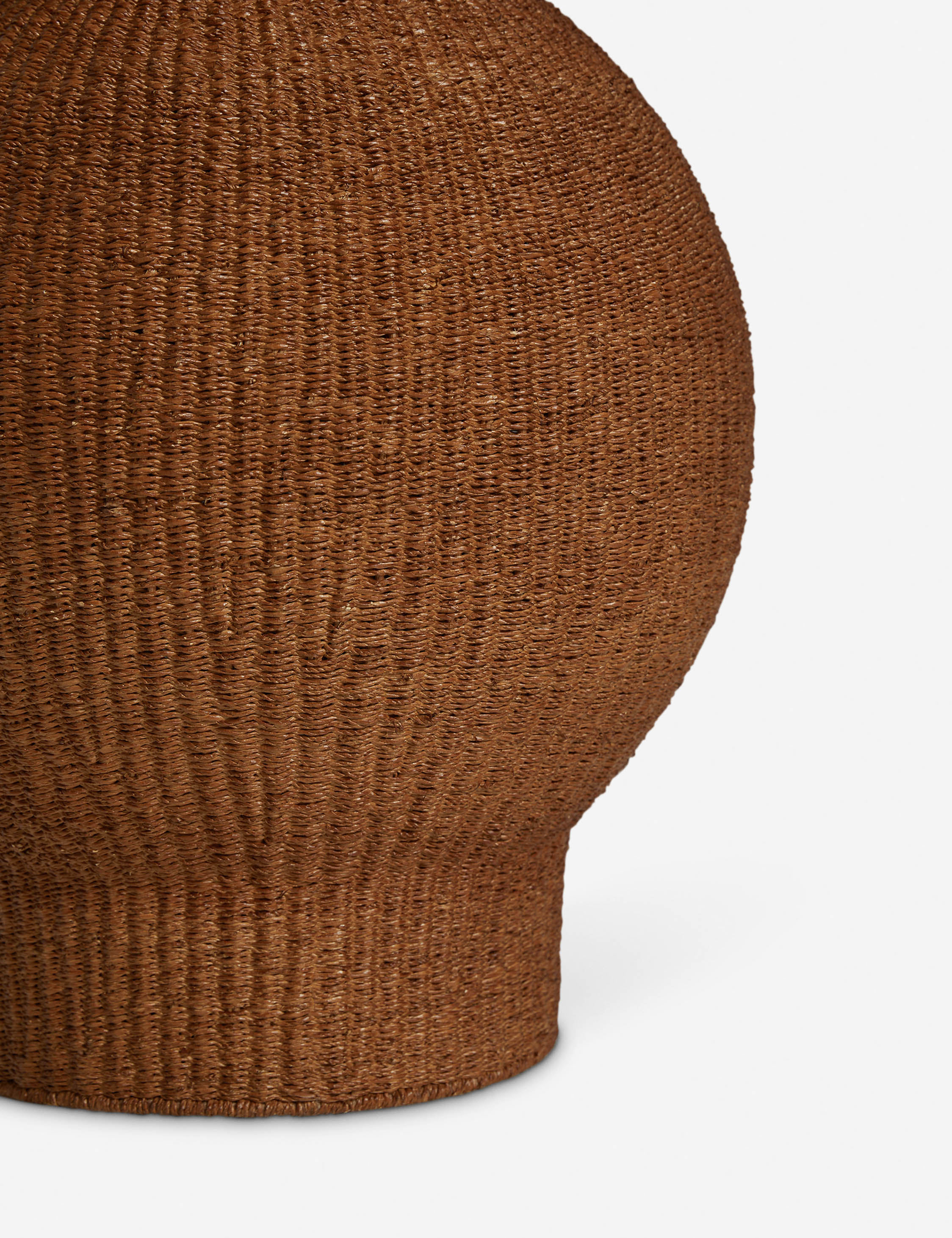 Luna Decorative Floor Vase | Artisanal Weave, Natural Fiber