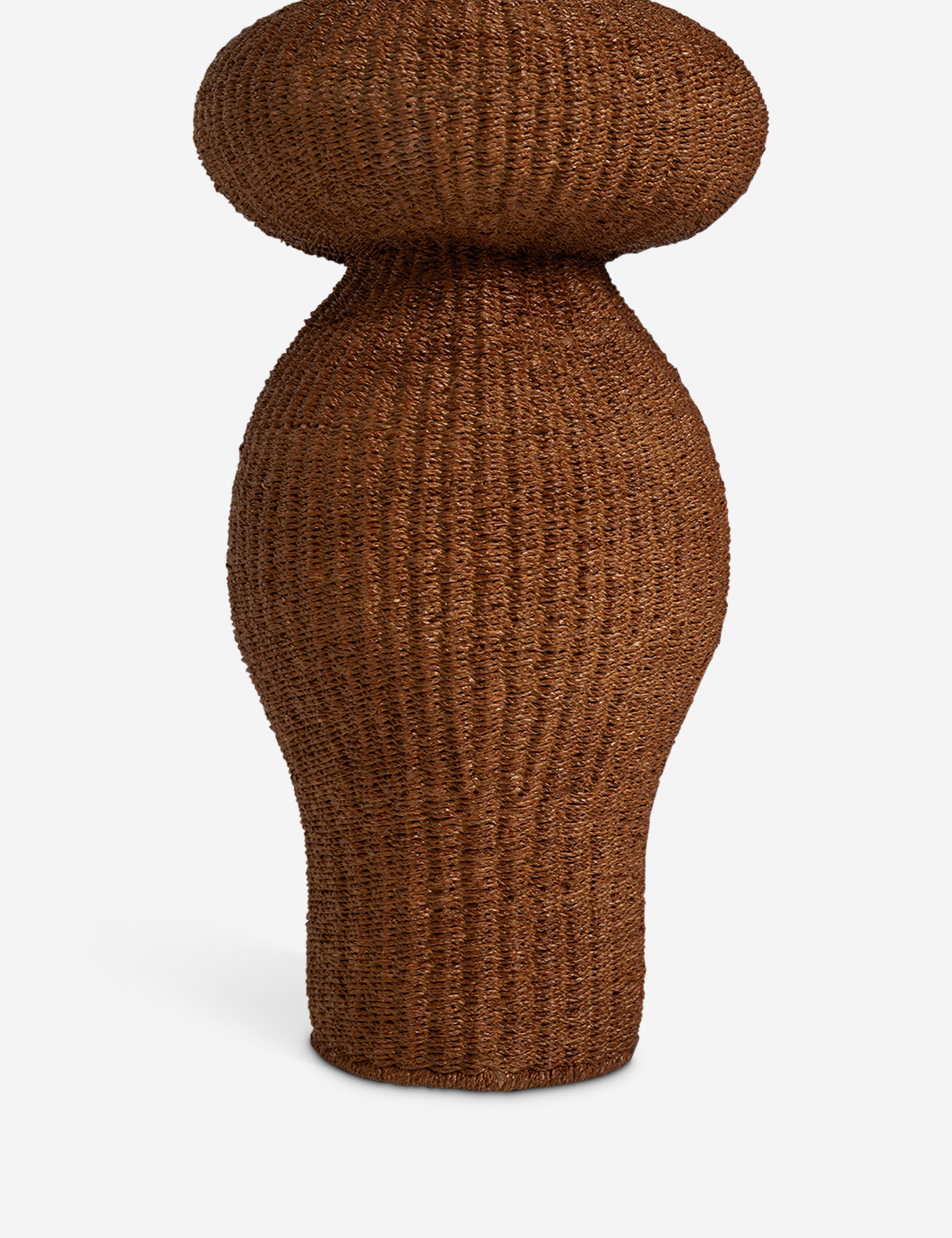 Luna Decorative Floor Vase | Artisanal Weave, Natural Fiber
