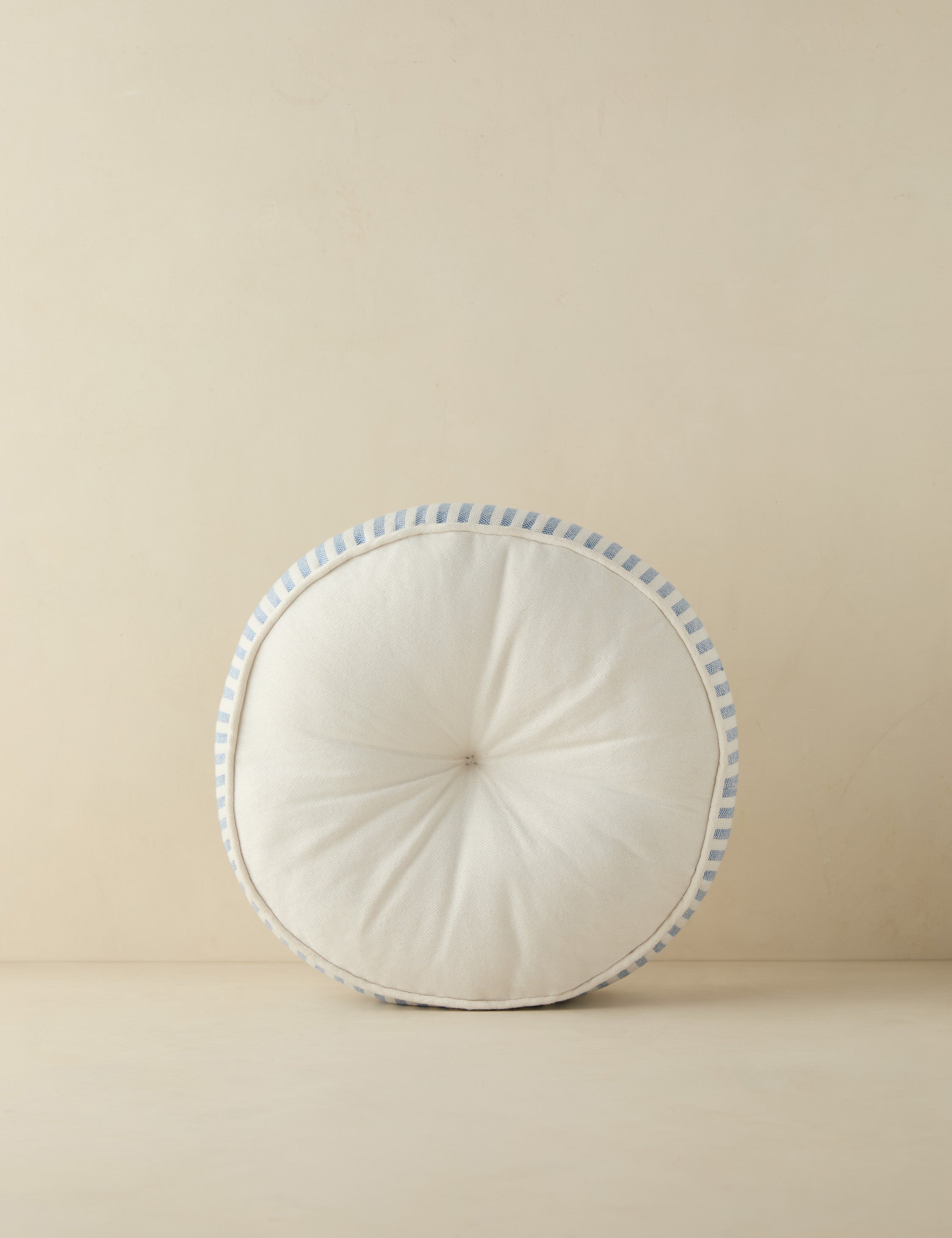 Luna Striped Disc Pillow | Chic Outdoor Accent
