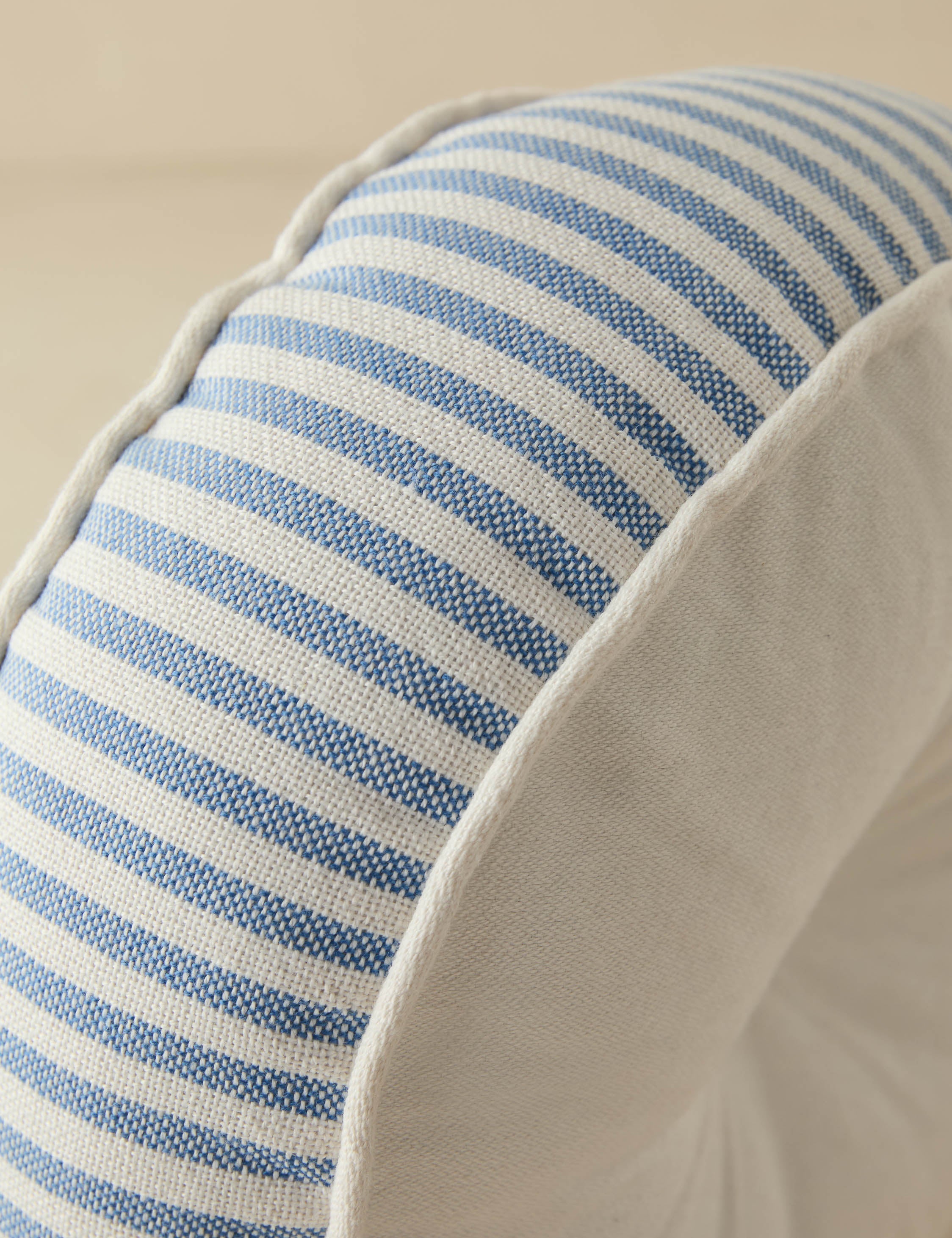 Luna Striped Disc Pillow | Chic Outdoor Accent