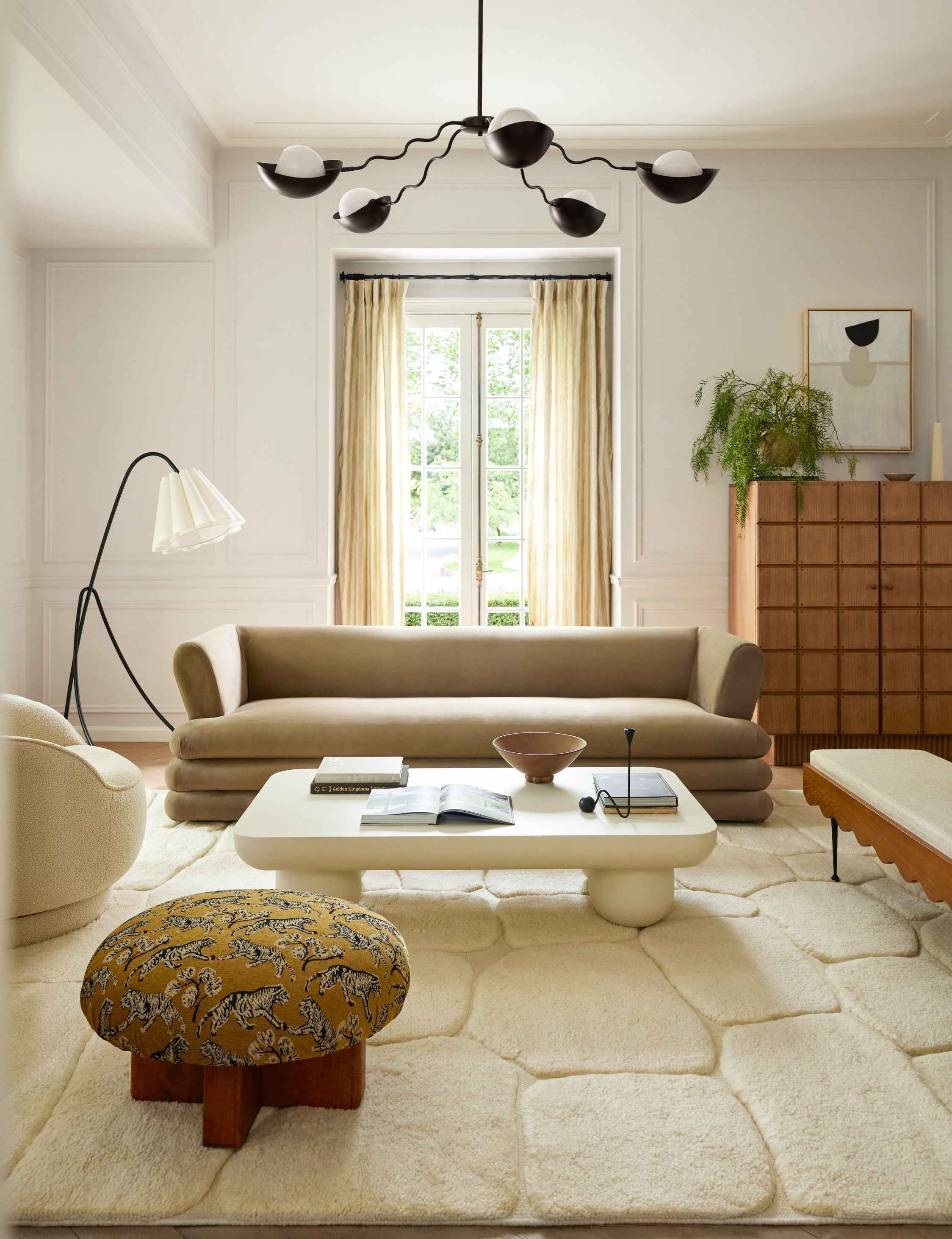 Kaya Chandelier | Opal Glass Orbs, Modern Design