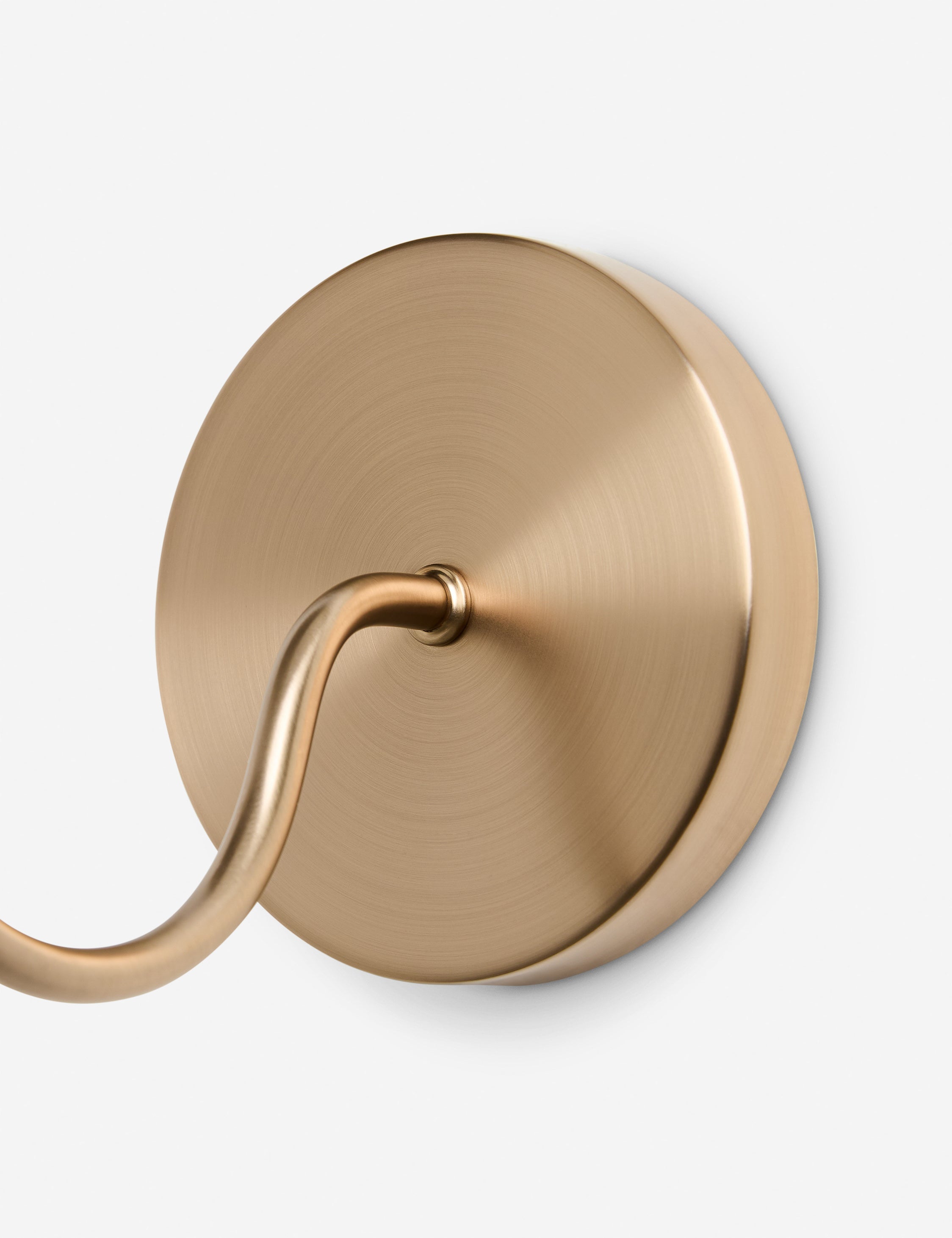 Luna Sconce | Brass Finish, Linen Shade