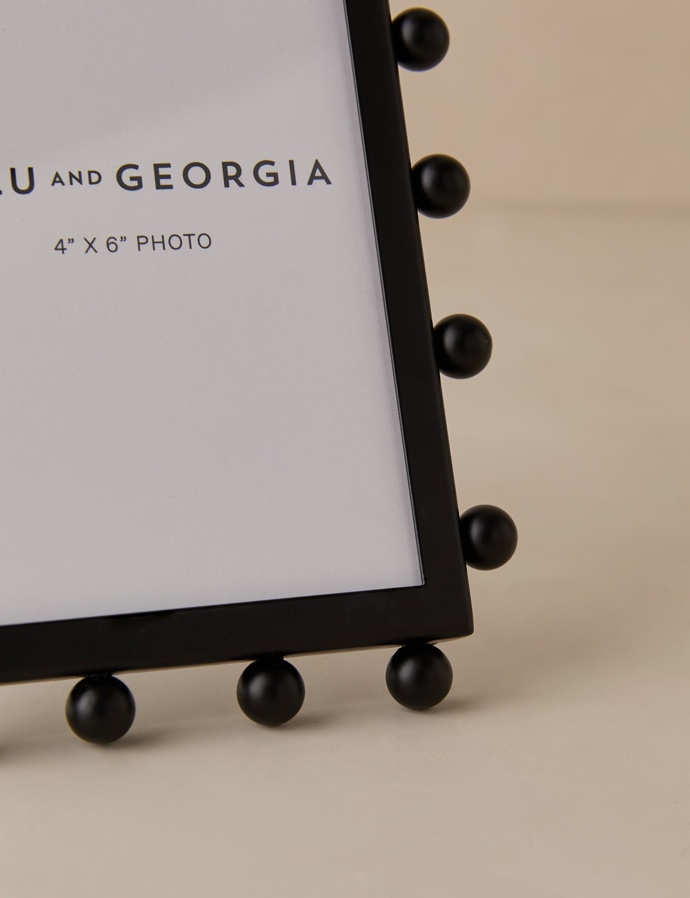 Luxe Picture Frame | Knobbed Accents, Dual Orientation