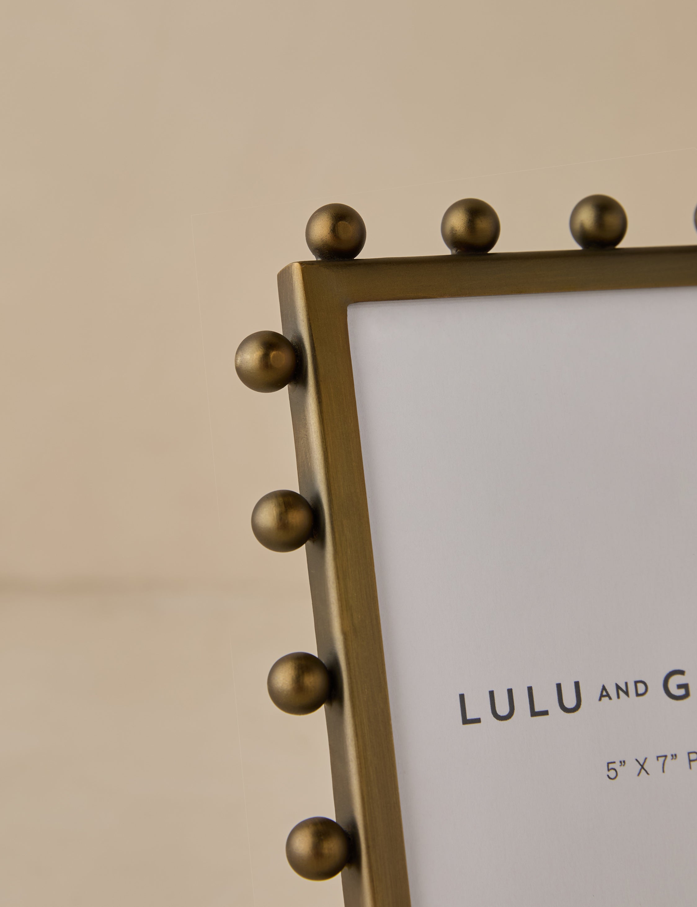 Luxe Picture Frame | Knobbed Accents, Dual Orientation