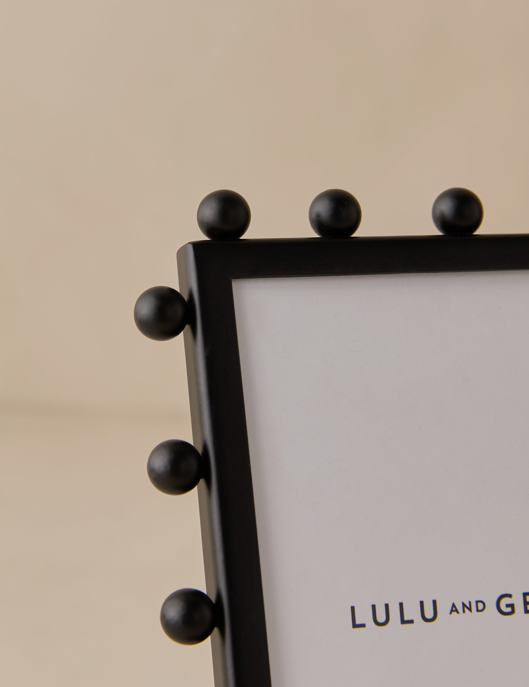 Luxe Picture Frame | Knobbed Accents, Dual Orientation