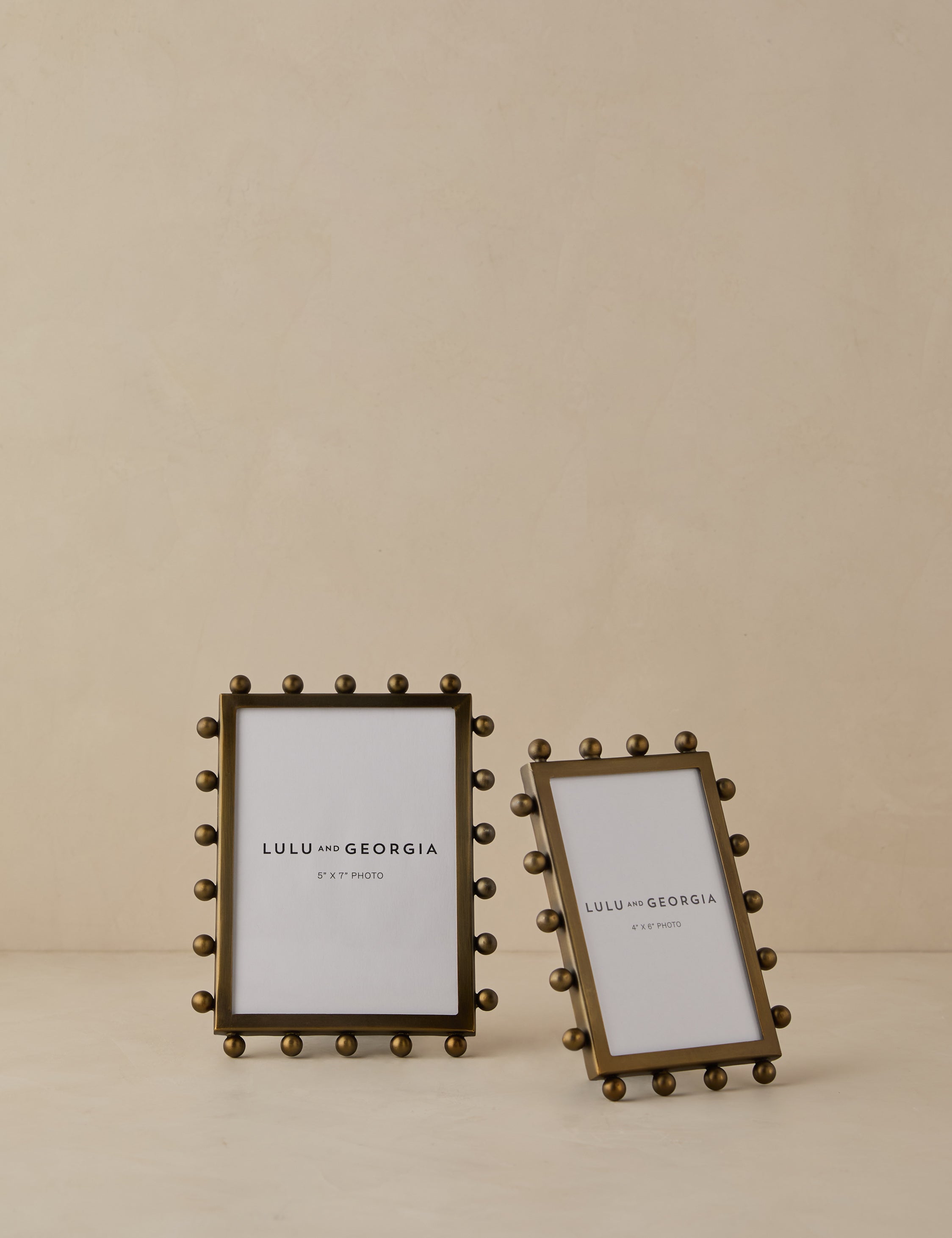 Luxe Picture Frame | Knobbed Accents, Dual Orientation