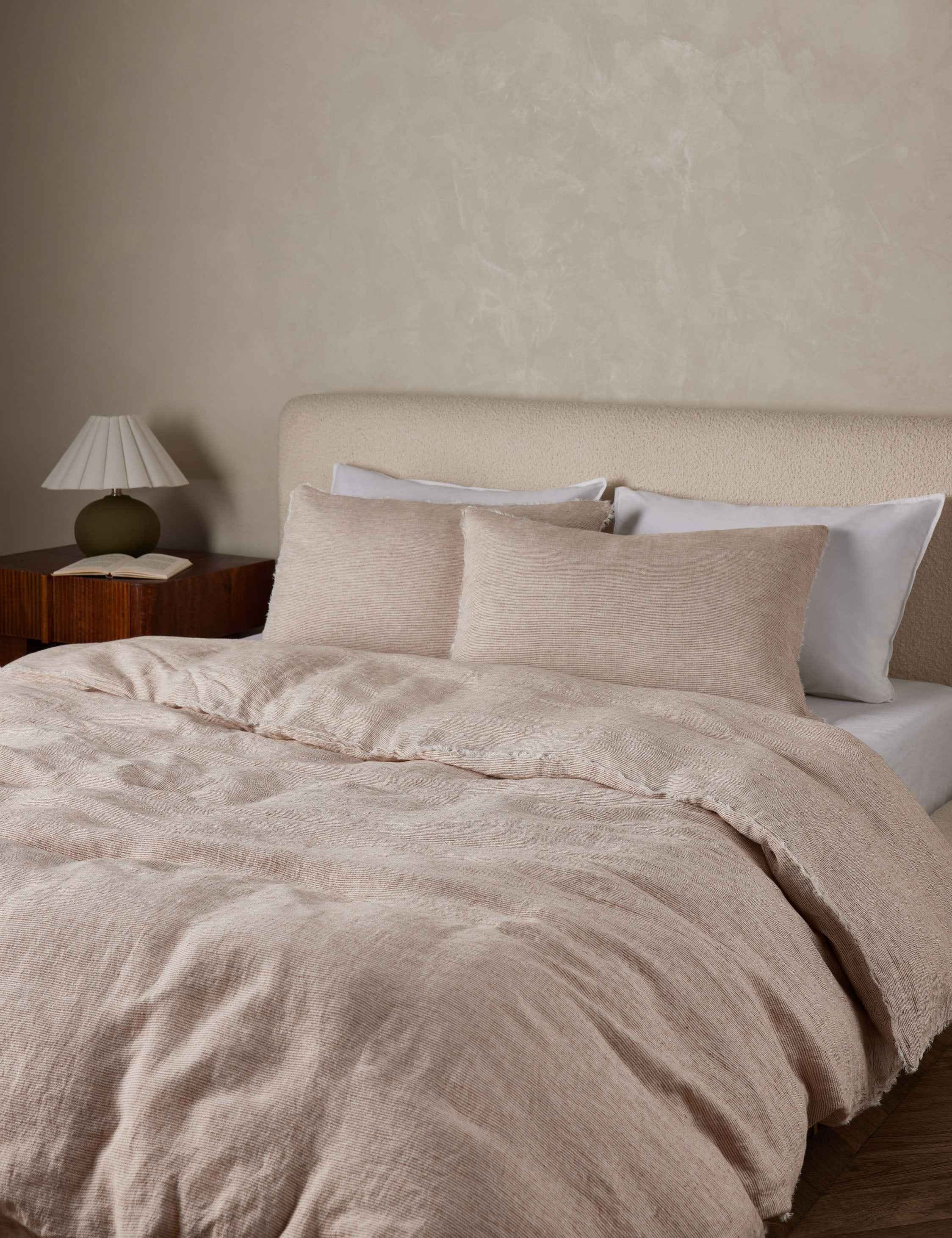 Luxe Logan Duvet Cover | Linen with Frayed Edges