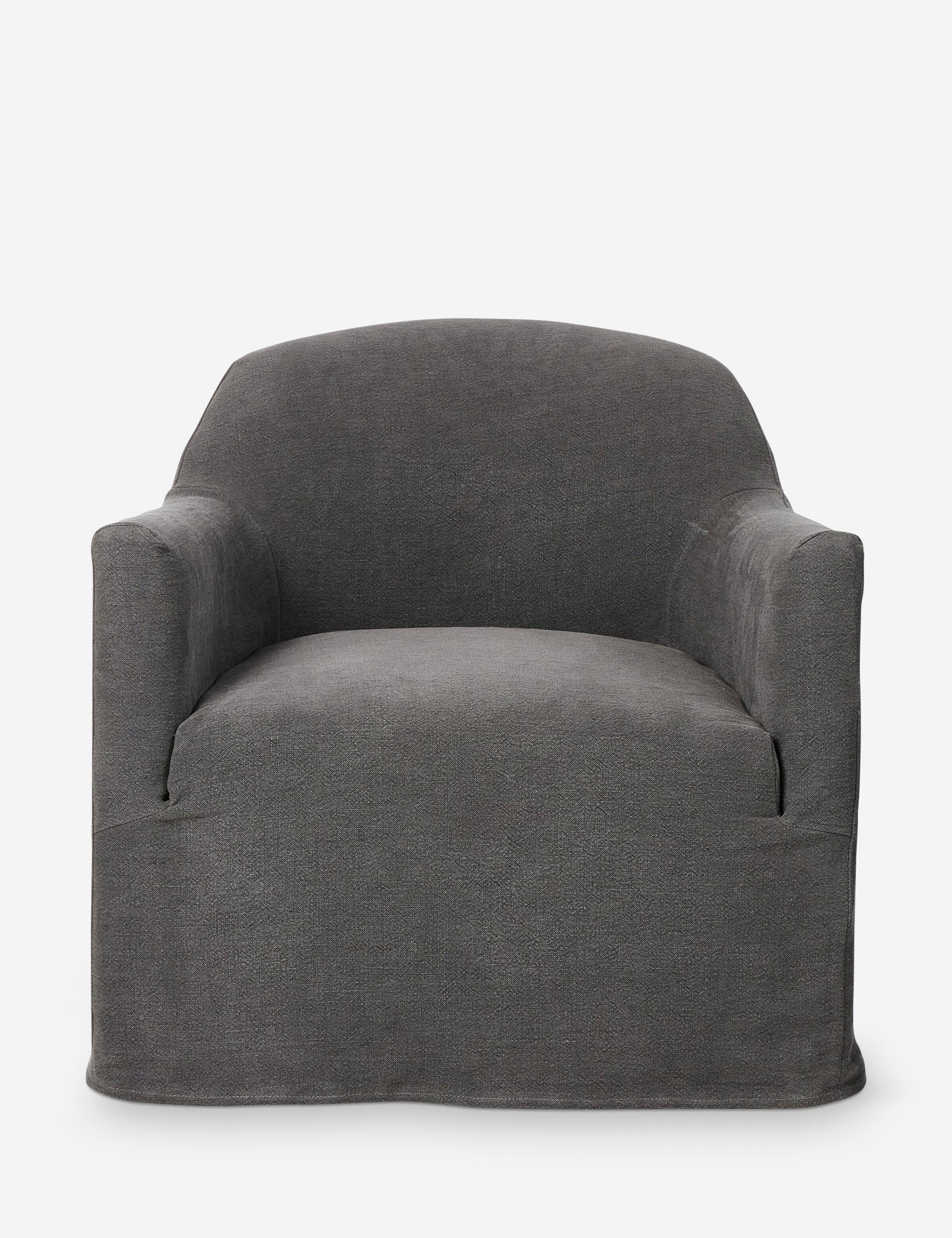 Luxe Swivel Chair | Slipcovered, Modern Accent Design
