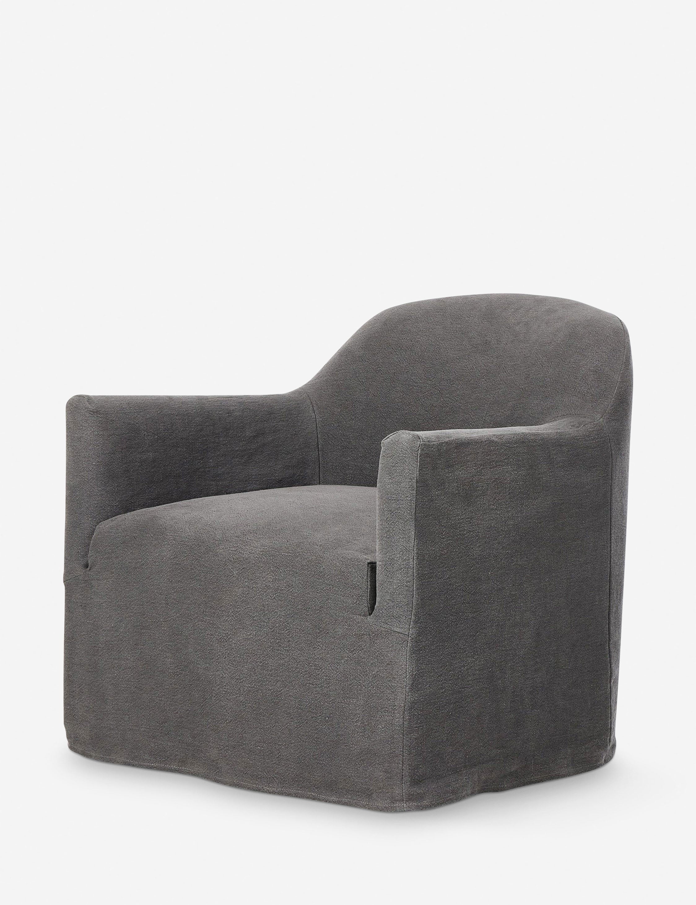 Luxe Swivel Chair | Slipcovered, Modern Accent Design