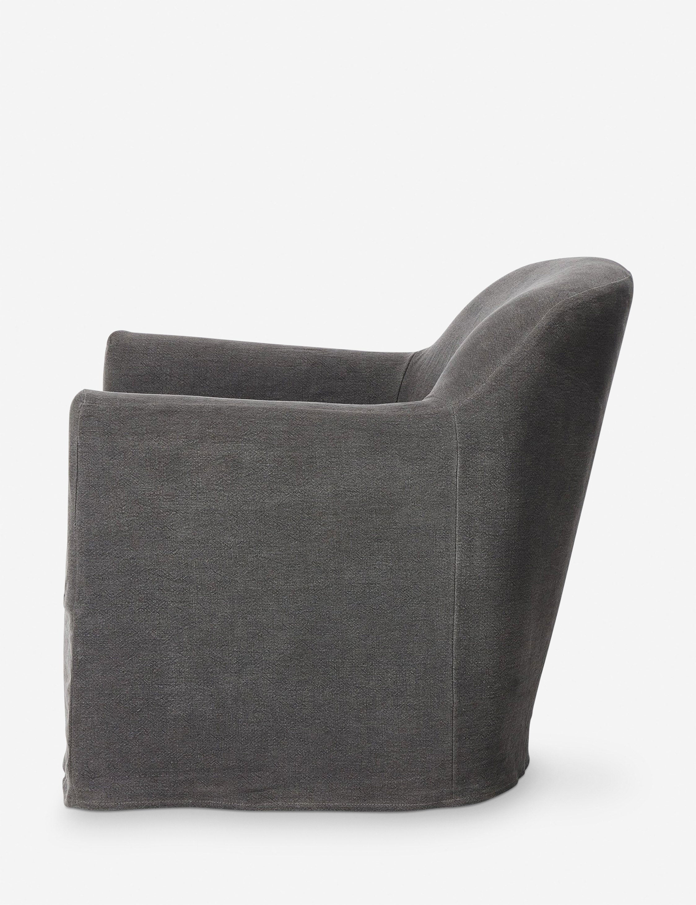 Luxe Swivel Chair | Slipcovered, Modern Accent Design