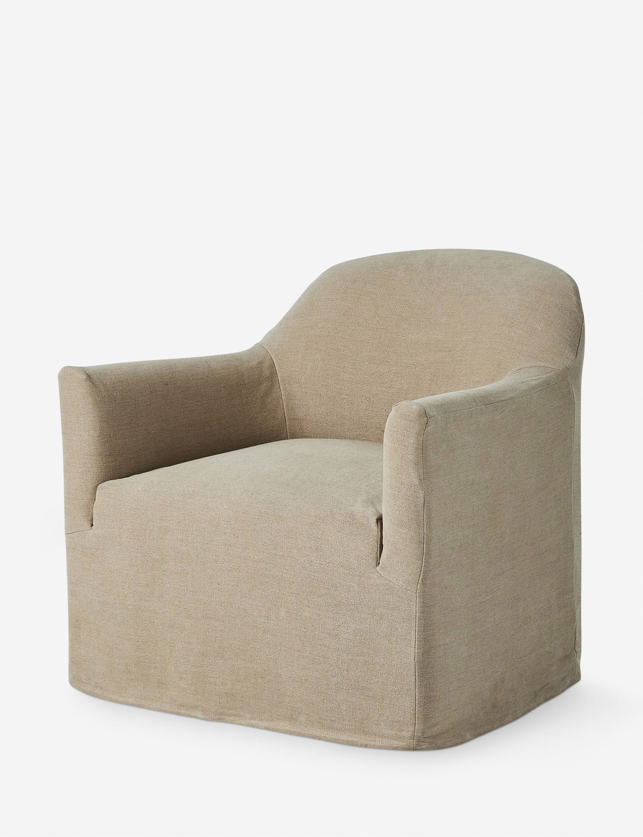 Luxe Swivel Chair | Slipcovered, Modern Accent Design