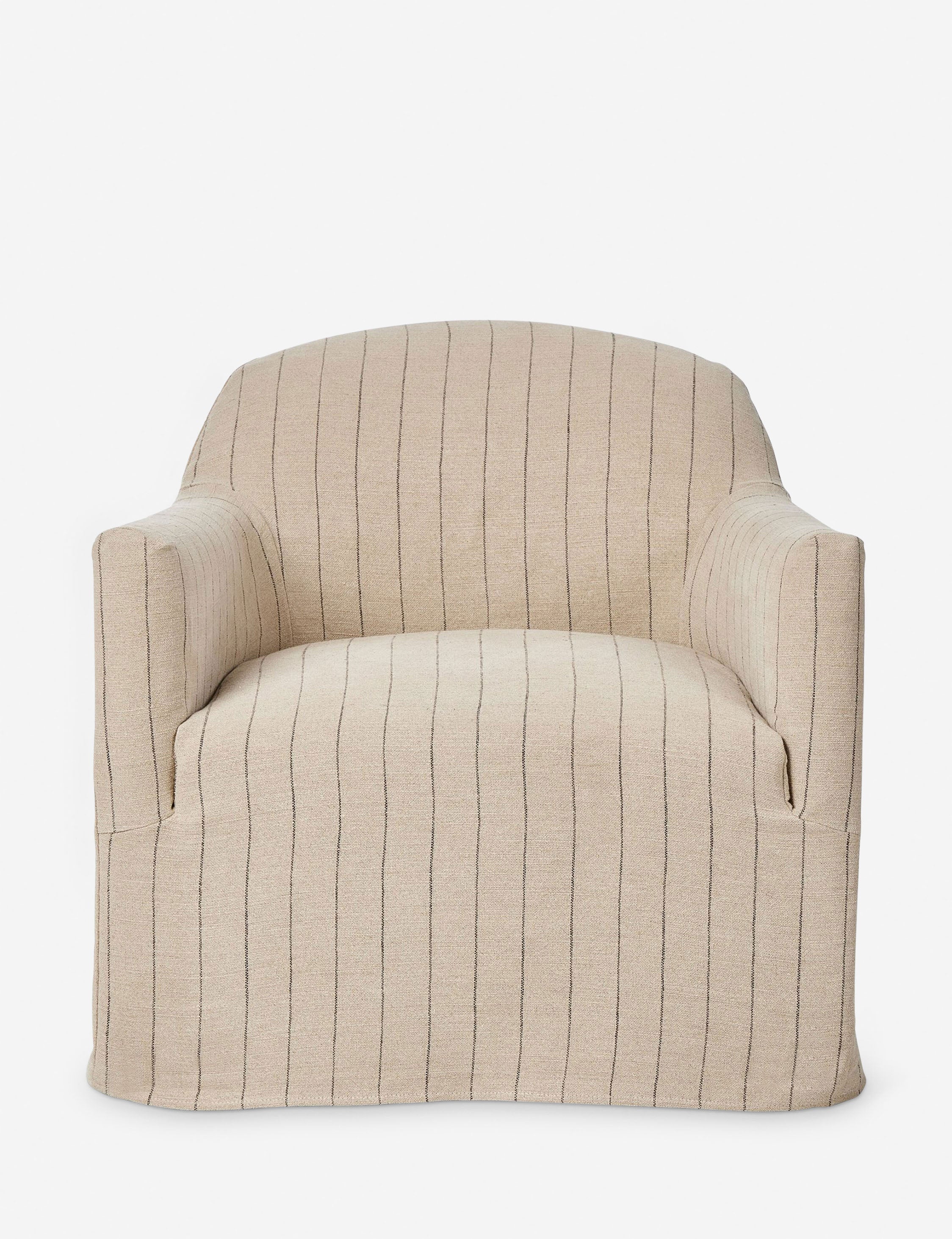 Luxe Swivel Chair | Slipcovered, Modern Accent Design