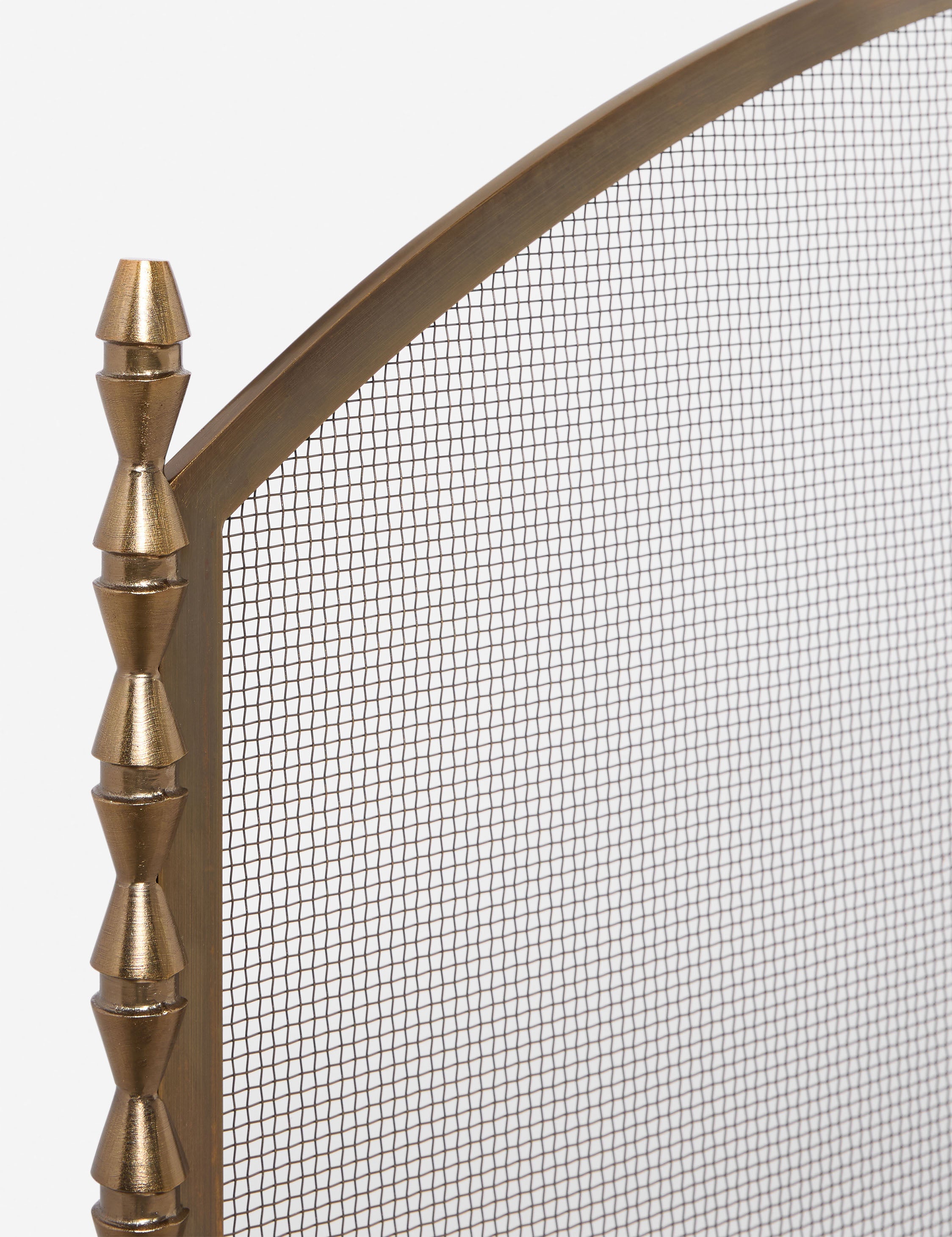 Topia Brass Fireplace Screen | Whimsical Design, Handcrafted Details