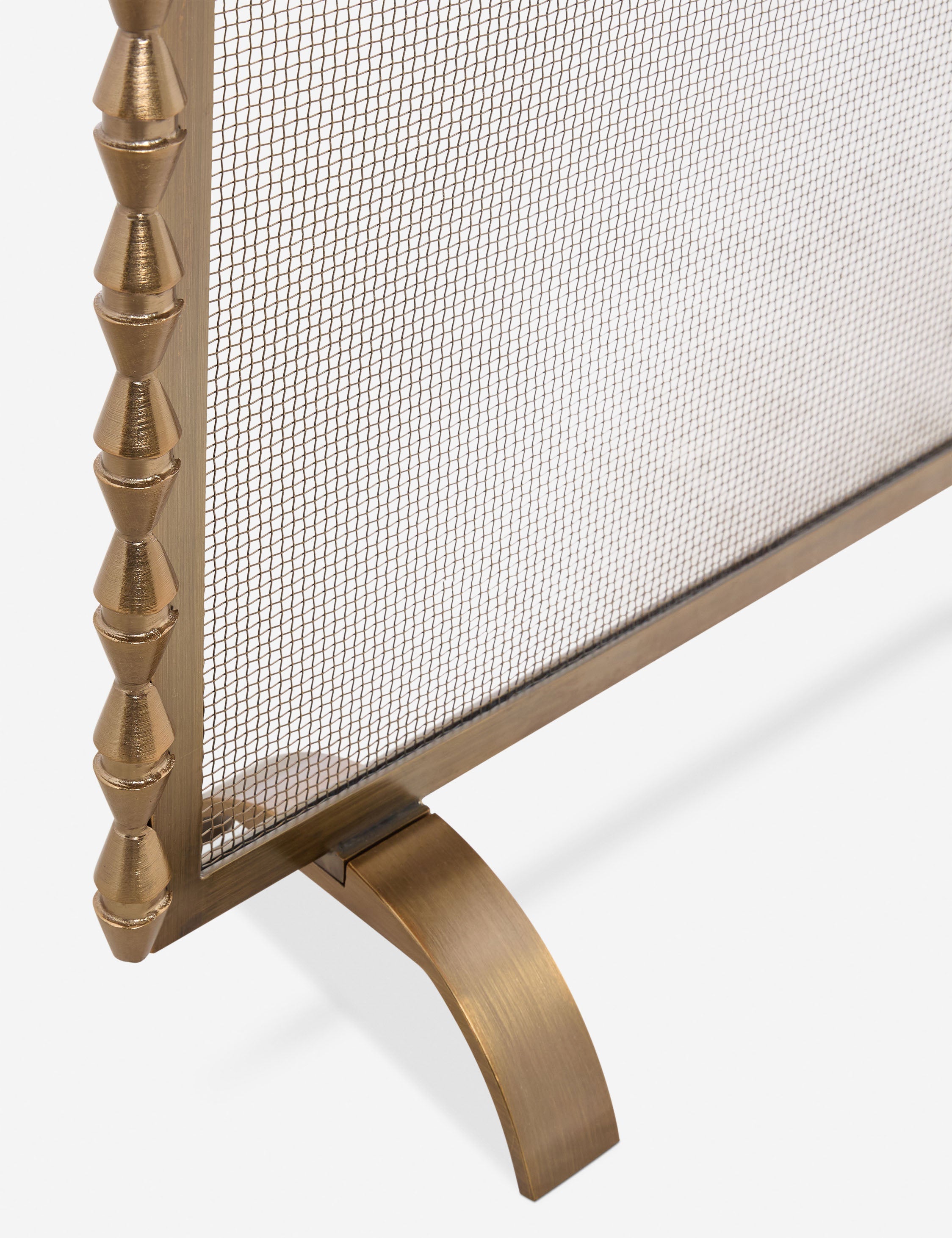 Topia Brass Fireplace Screen | Whimsical Design, Handcrafted Details