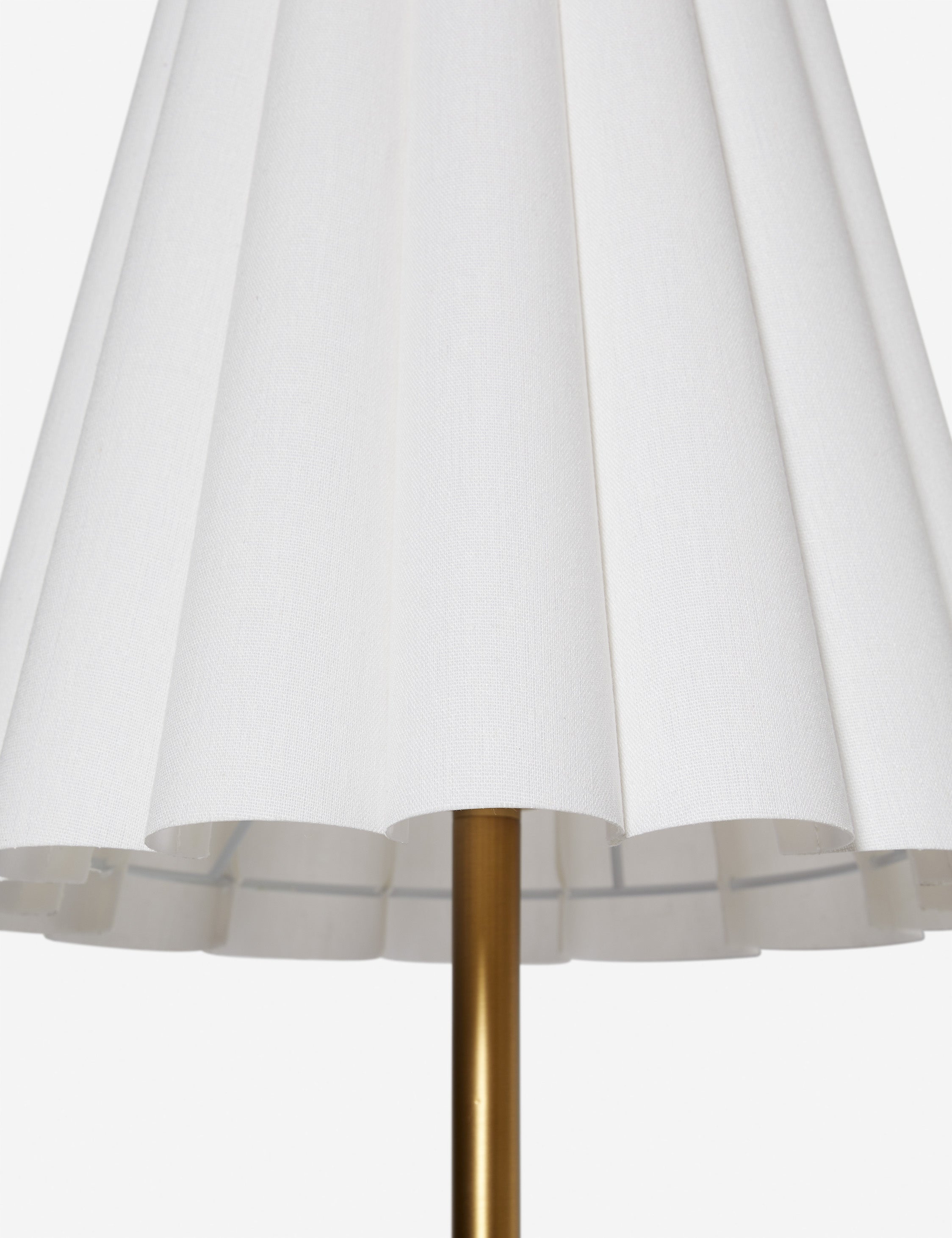 Mira Floor Lamp | Ruffled Shade, Chic Silhouette