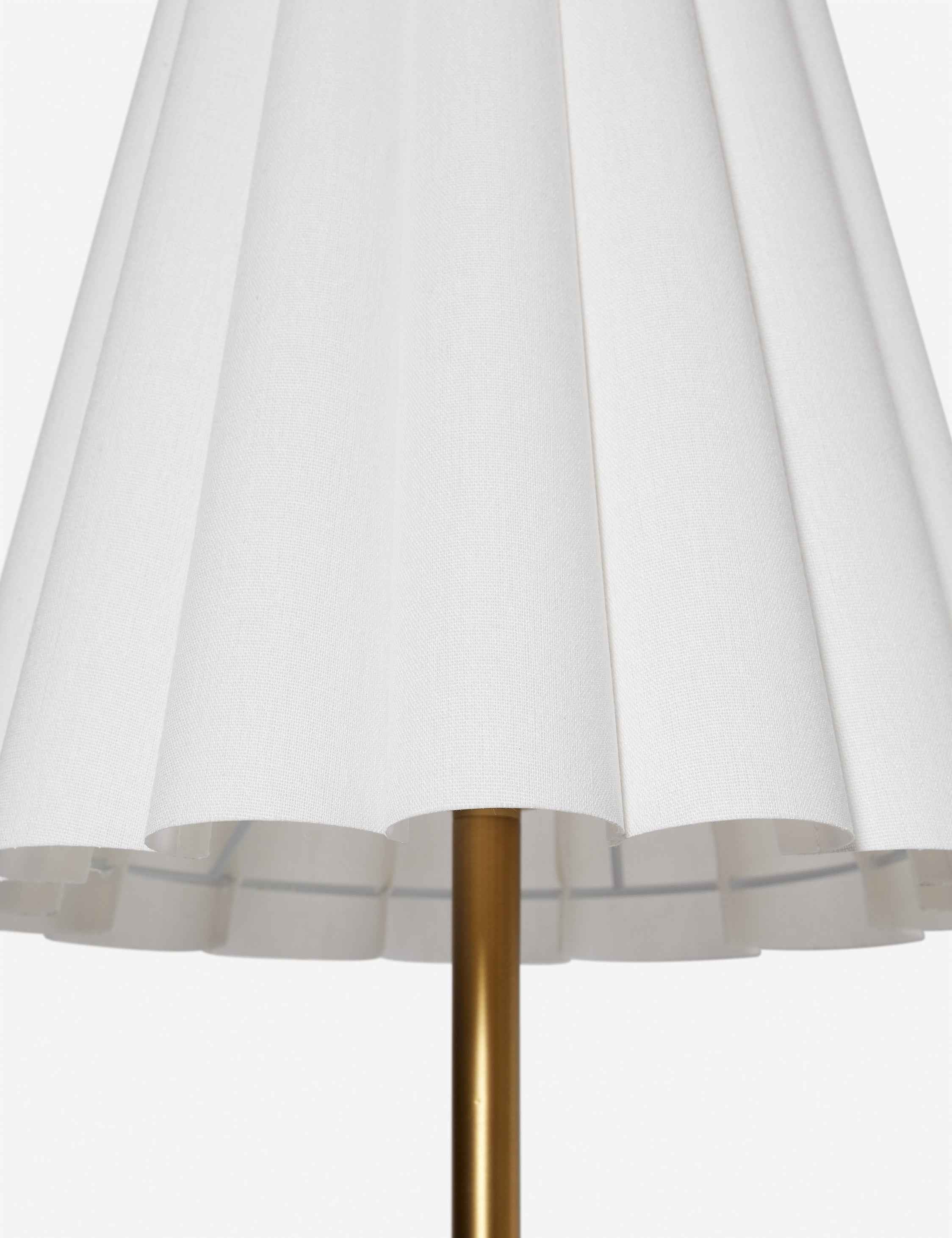 Milo Table Lamp | Ruffled Shade, Slim Silhouette