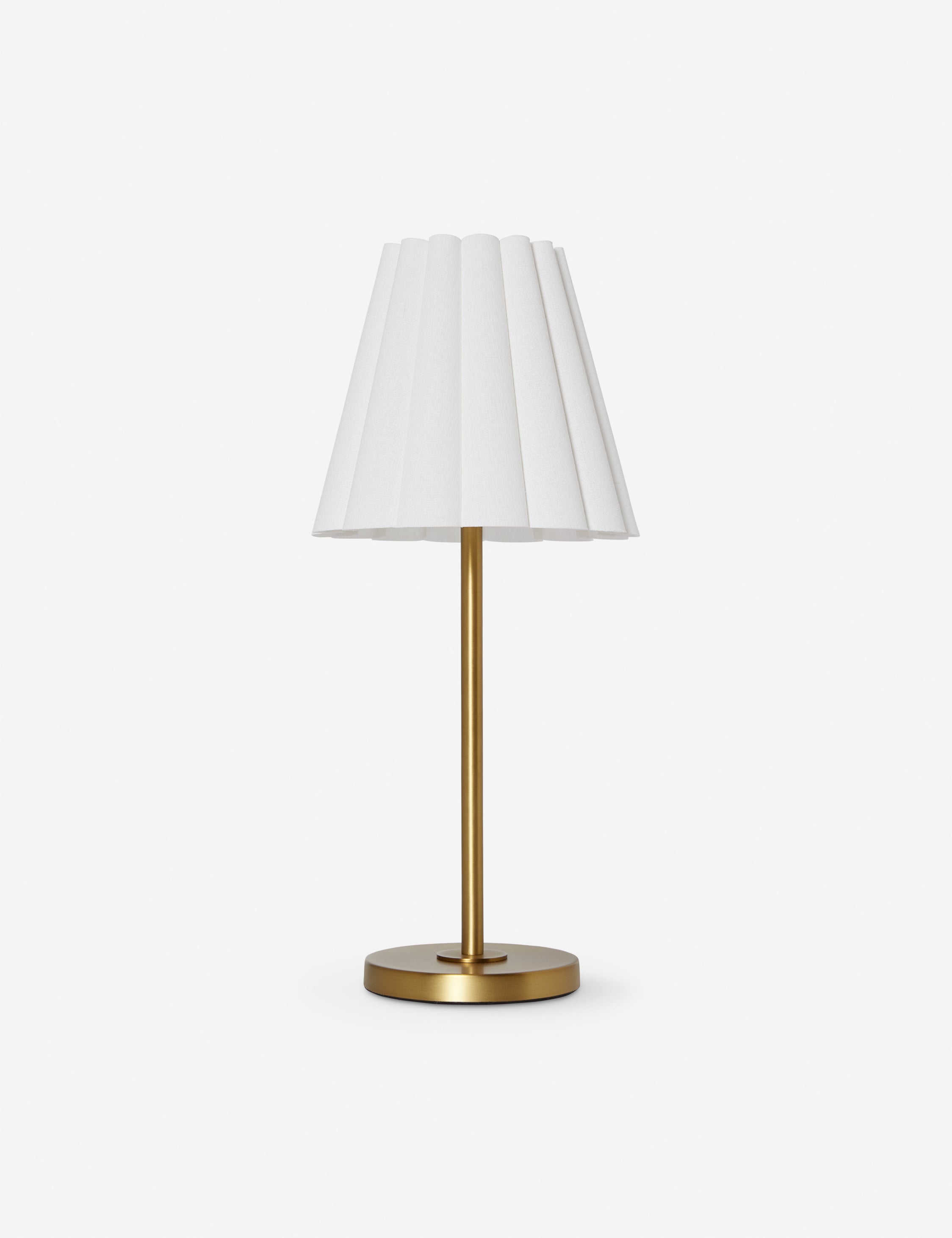 Milo Table Lamp | Ruffled Shade, Slim Silhouette