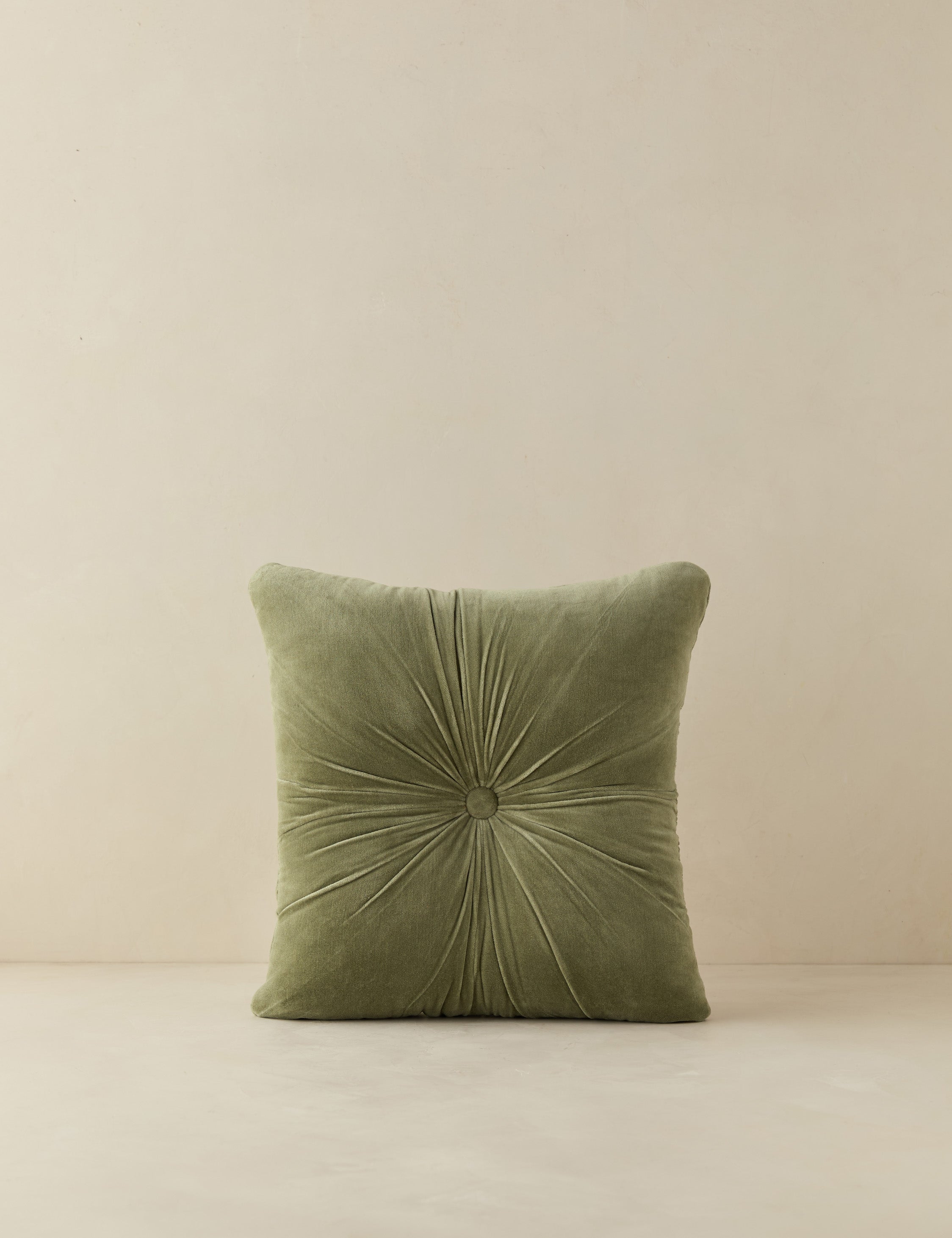 Milo Velvet Pillow | Button-Tufted Design, Chic Accent