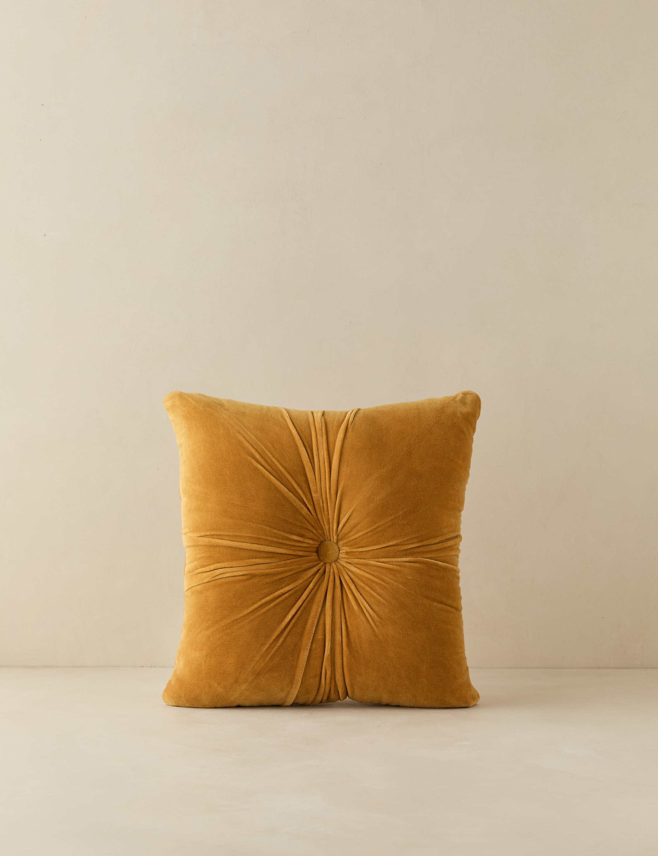 Milo Velvet Pillow | Button-Tufted Design, Chic Accent