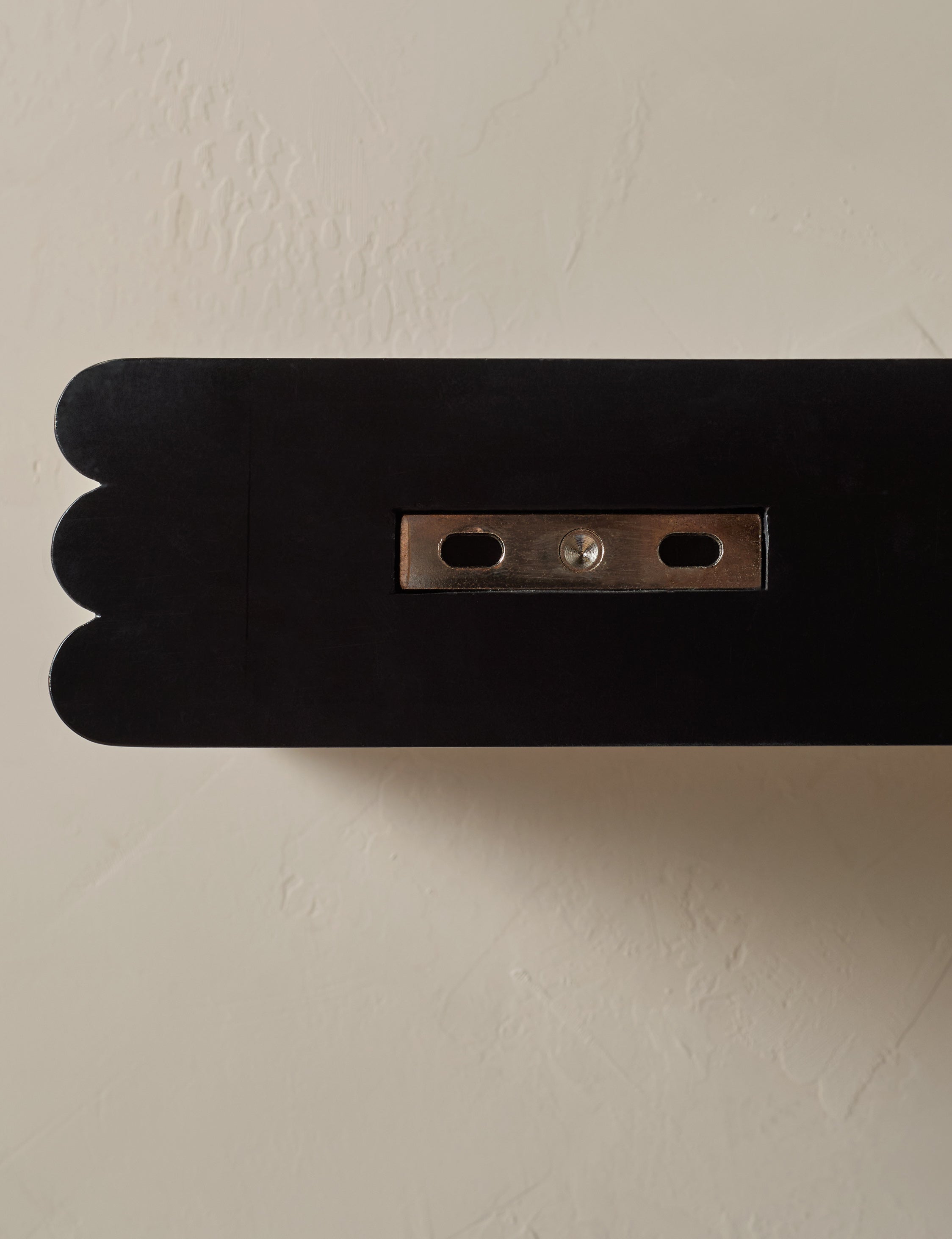 Milo Wall Shelf | Sculpted Edge, Richly Finished Surface