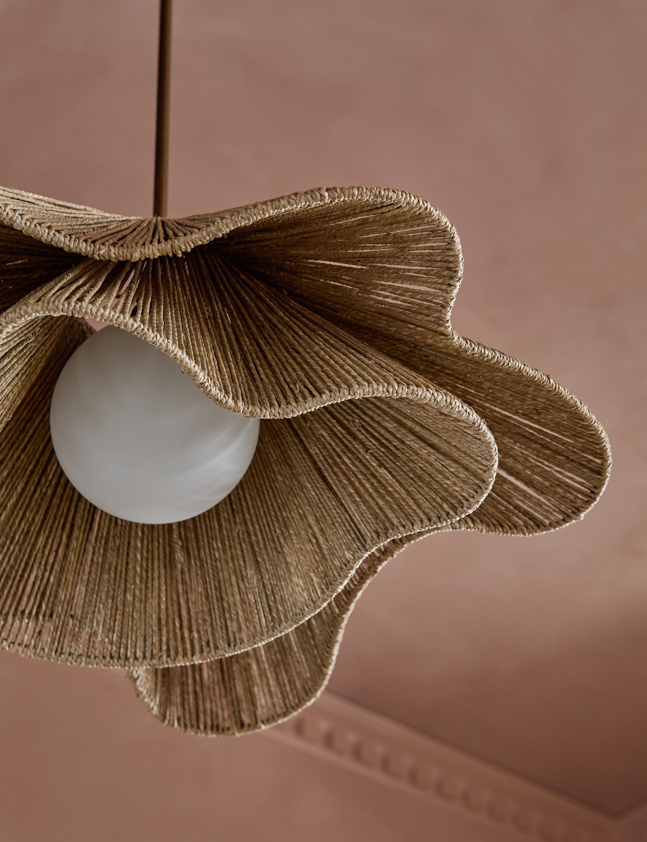 Mira Pendant Light | Woven Jute, Sculptural Design
