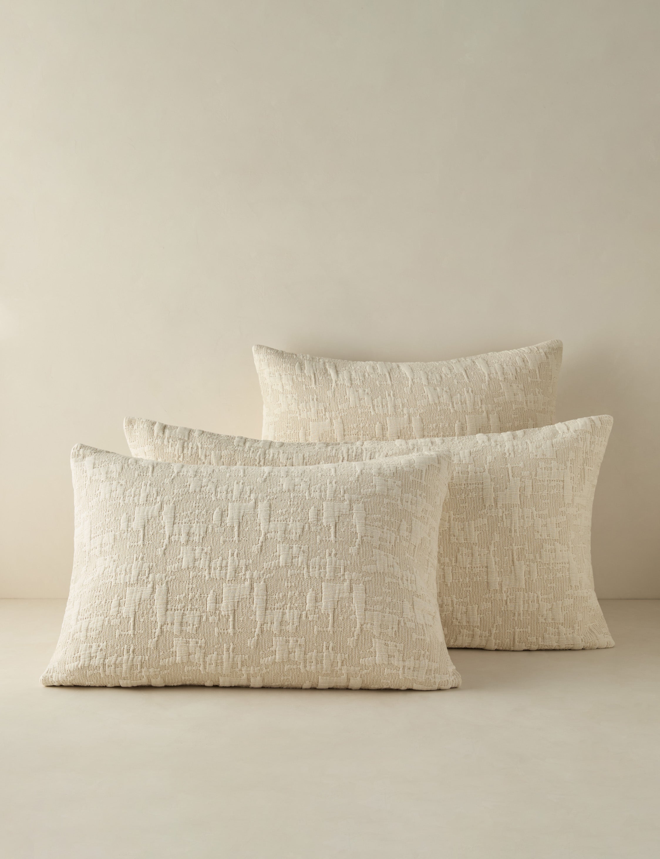 Milo Cotton Sham | Soft-Texture Comfort, Zen Garden Inspired