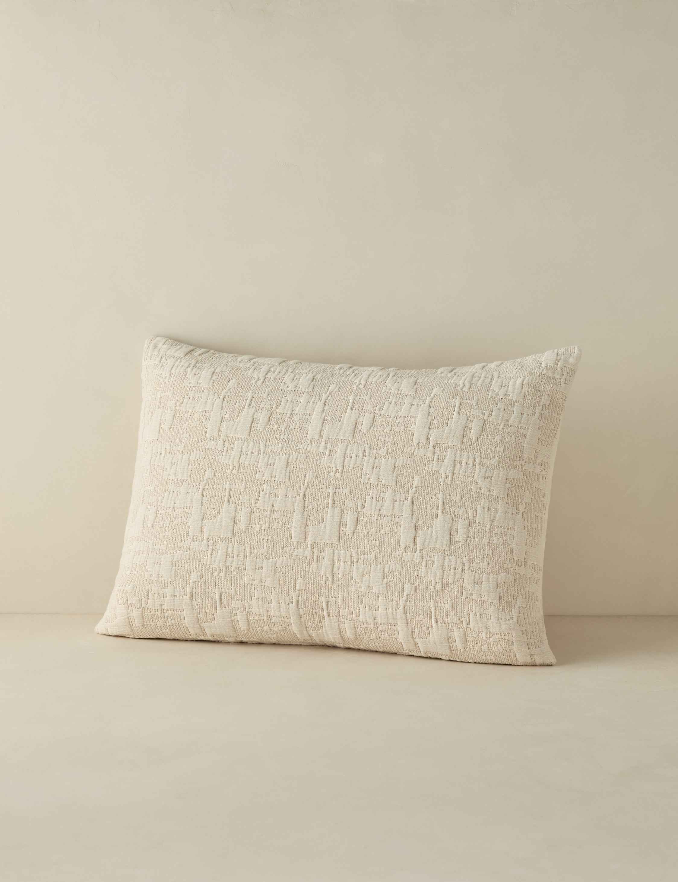 Milo Cotton Sham | Soft-Texture Comfort, Zen Garden Inspired