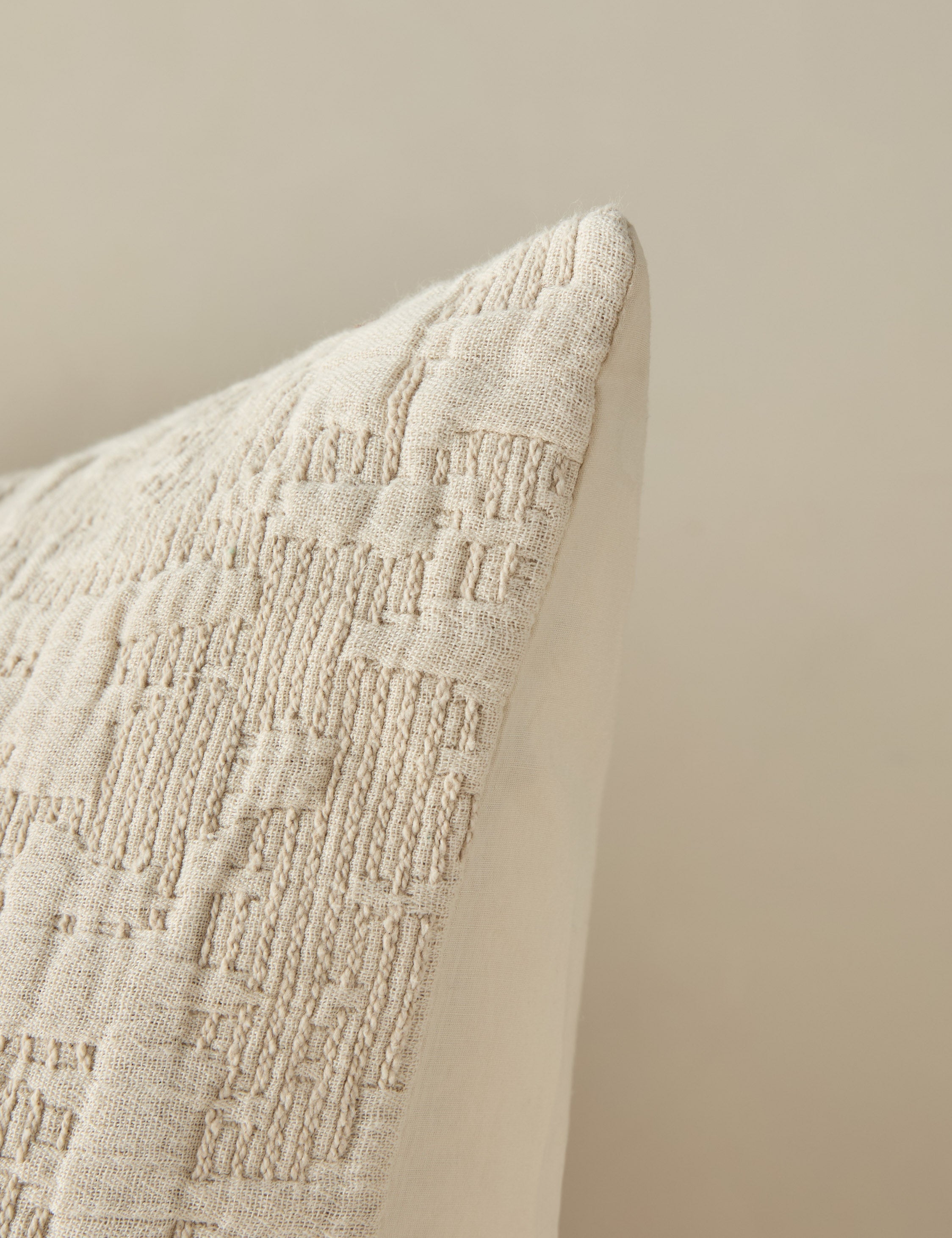 Milo Cotton Sham | Soft-Texture Comfort, Zen Garden Inspired