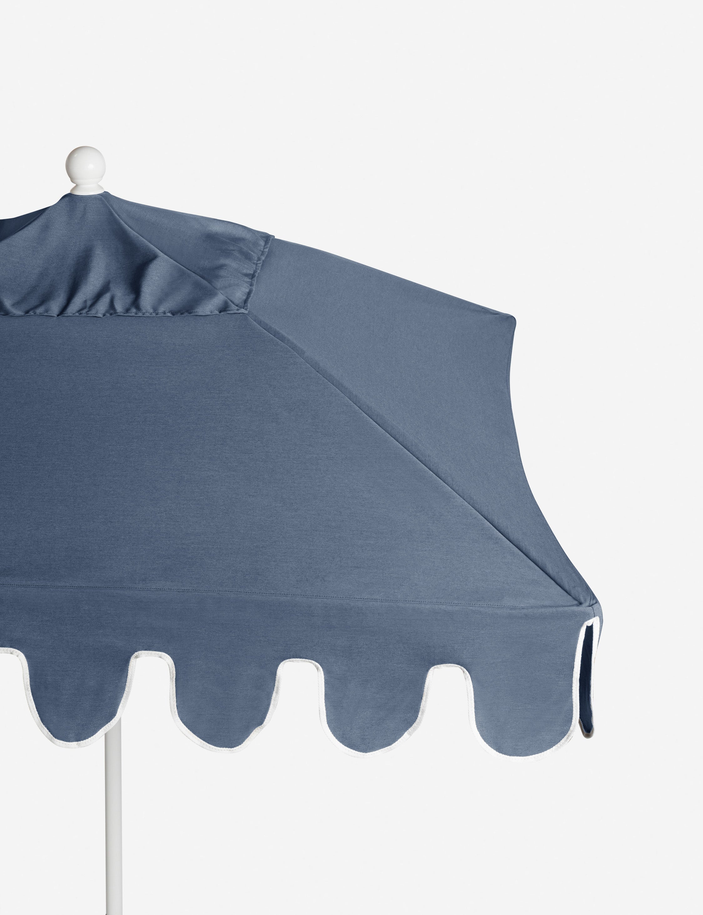 Nero Outdoor Umbrella | Scalloped Edge, Crisp Canopy Design