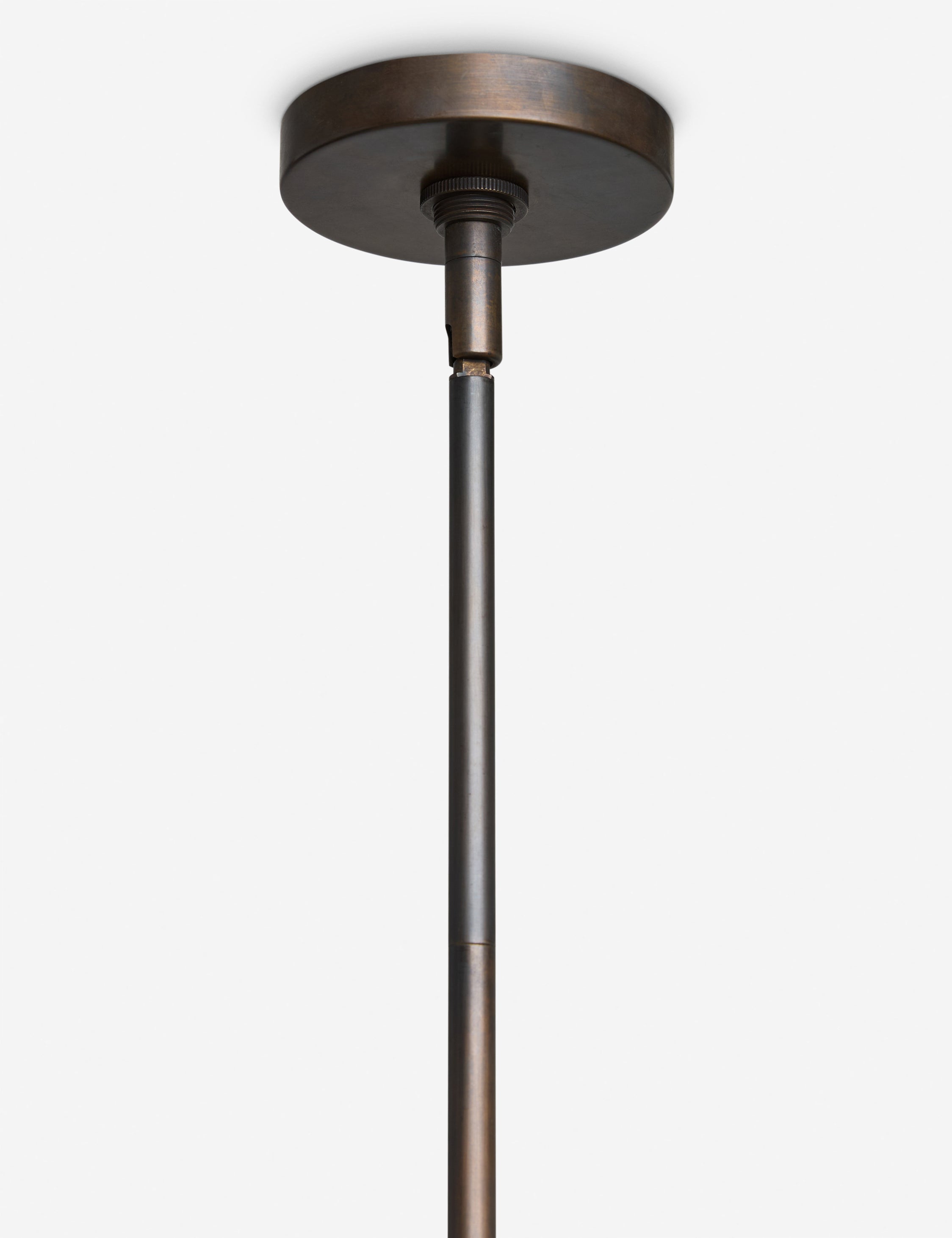 Nara Chandelier | Mixed Material, Fluted Glass Globes