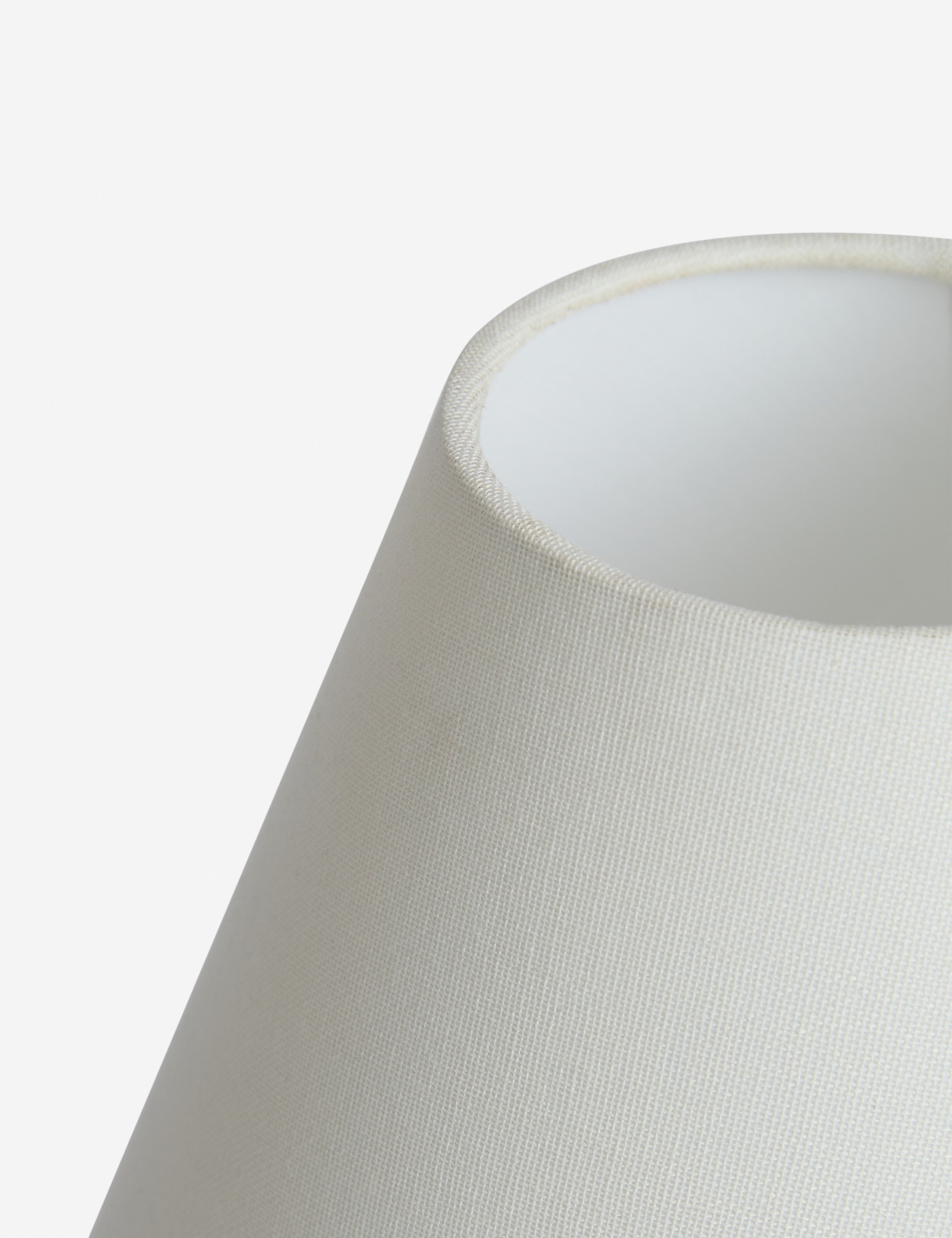 Oriana Table Lamp | Wood Base, Tapered Linen Shade