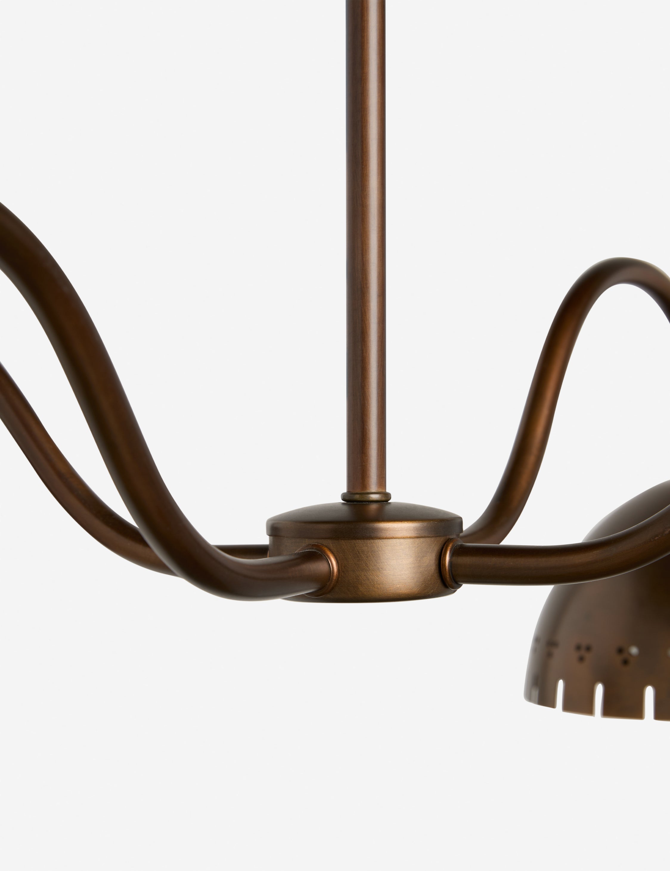 Omero Chandelier | Burnished Brass with Elegant Detailing