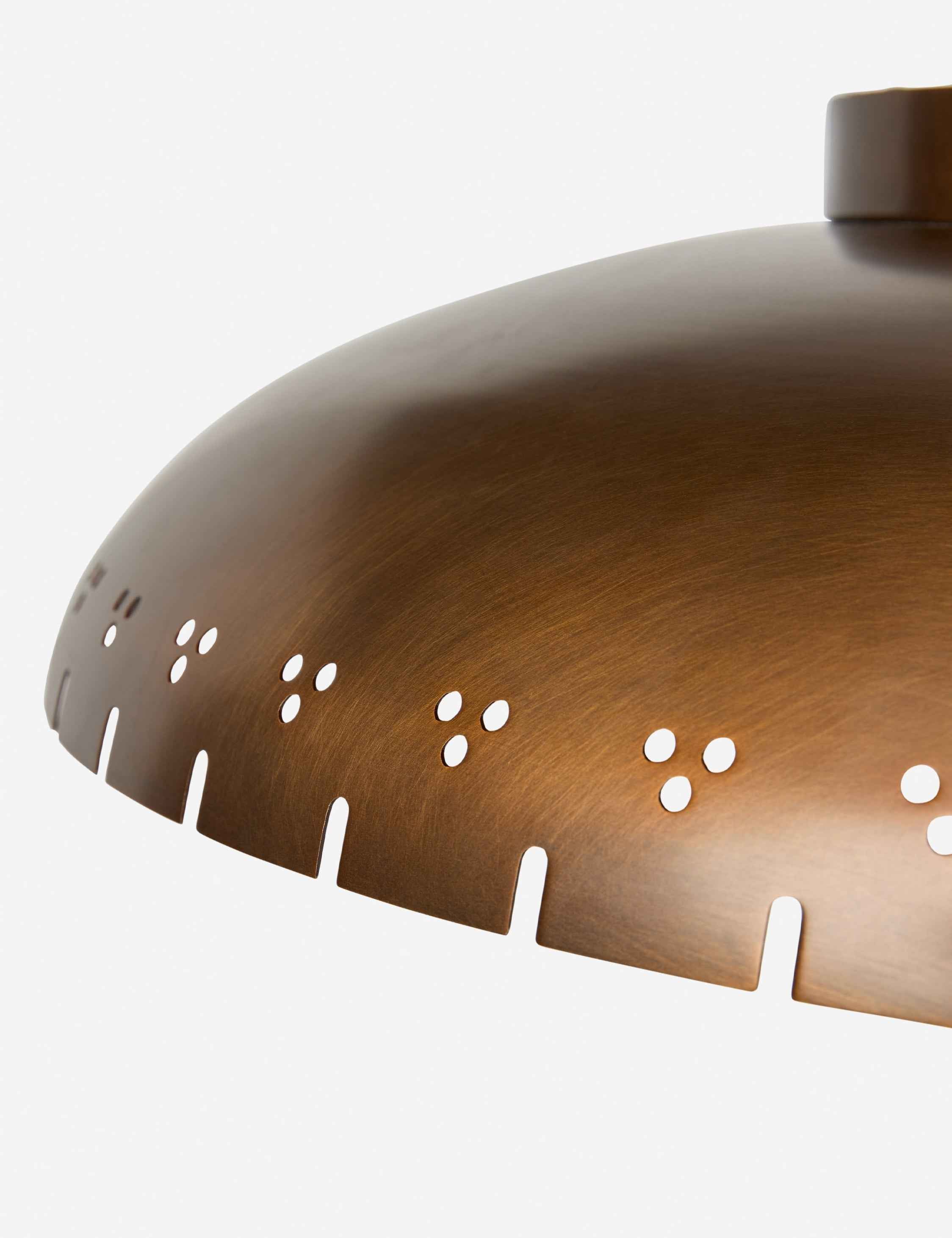 Bristol Flush Mount Light | Burnished Brass Finish, Vintage Style