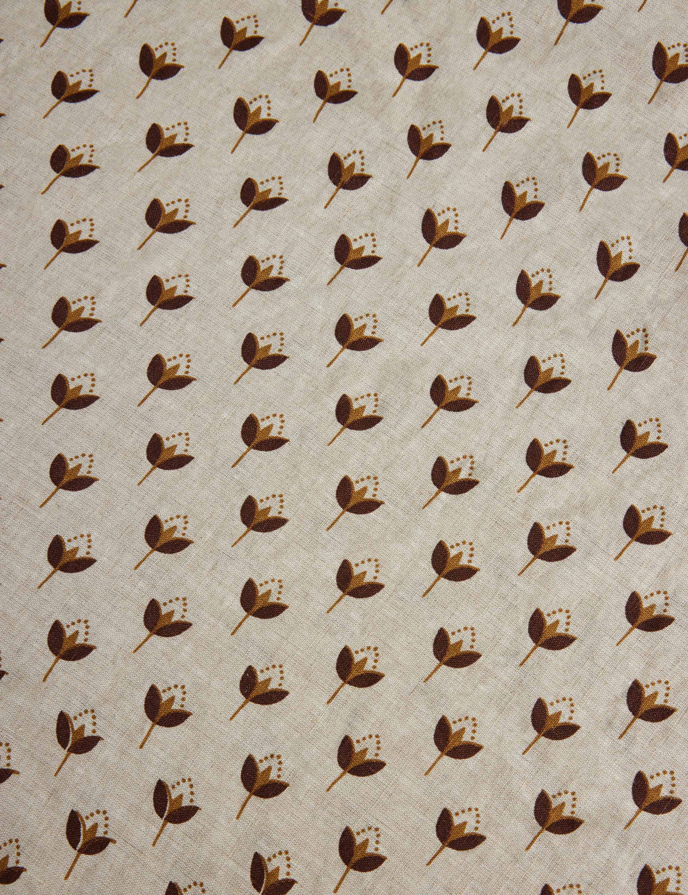 Pavé Linen Shams | Breathable European Flax, Timeless Floral Design