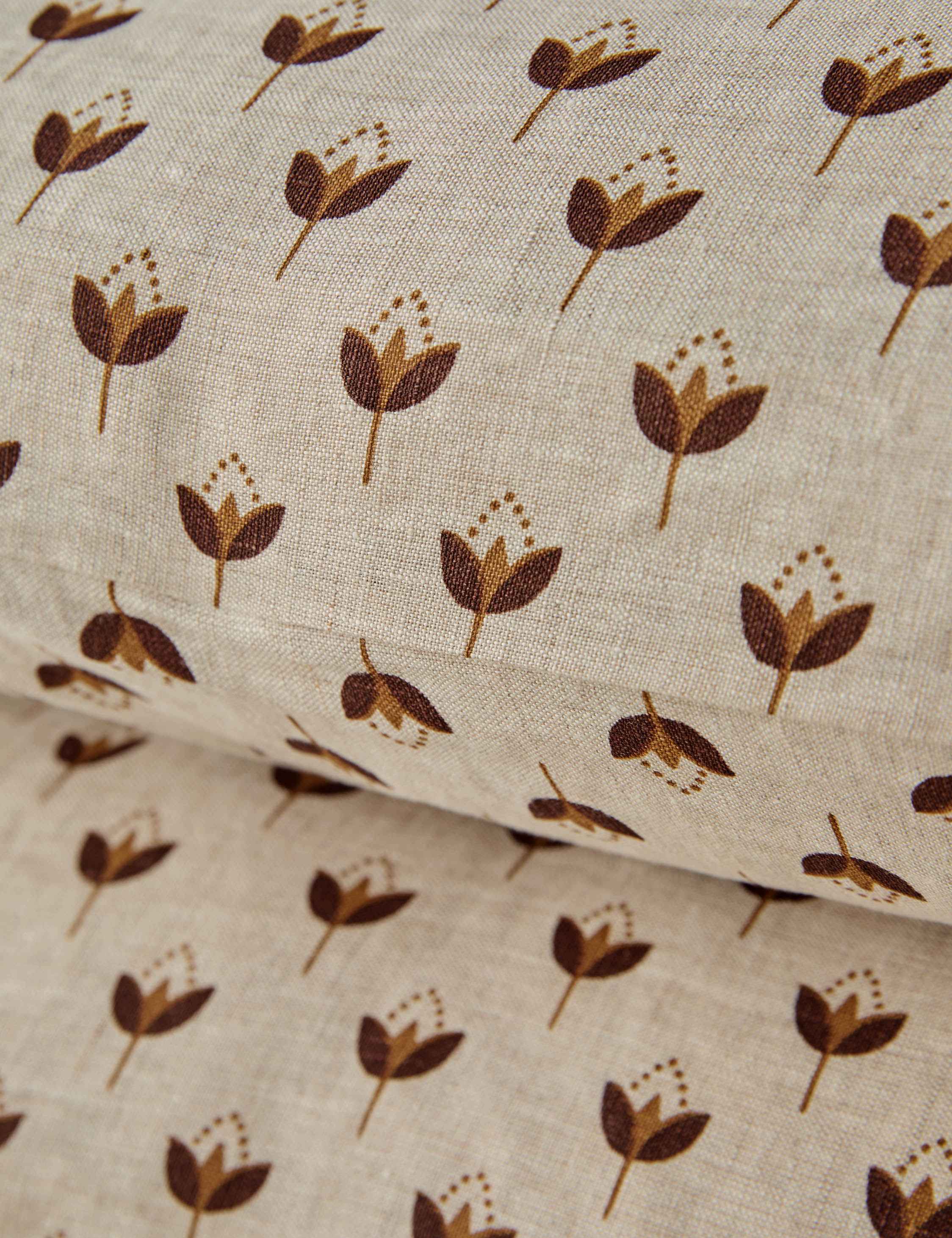 Pivo Linen Pillowcase Set | Breathable European Flax, Timeless Floral