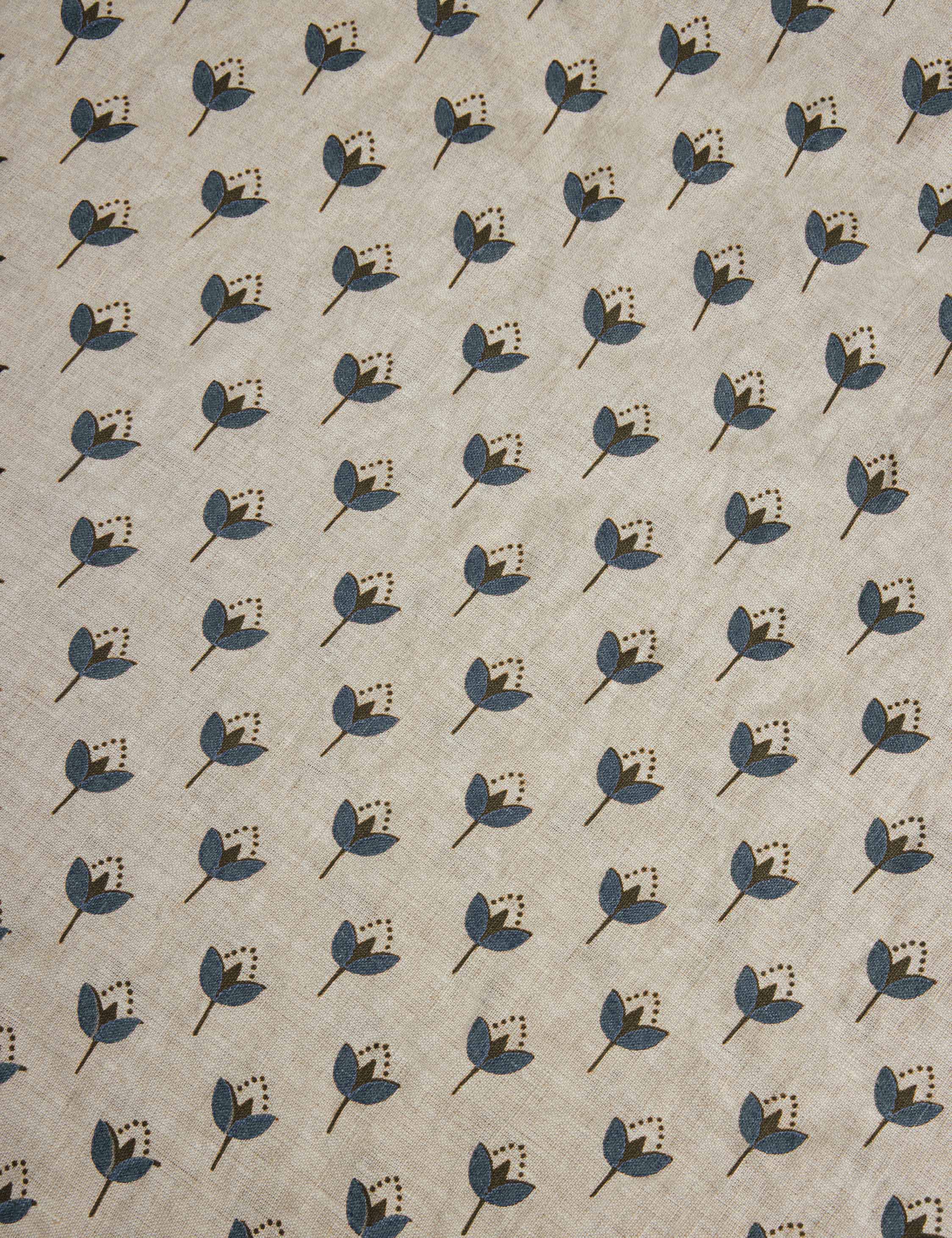 Pavo Duvet Cover | European Flax Linen, Timeless Floral Design