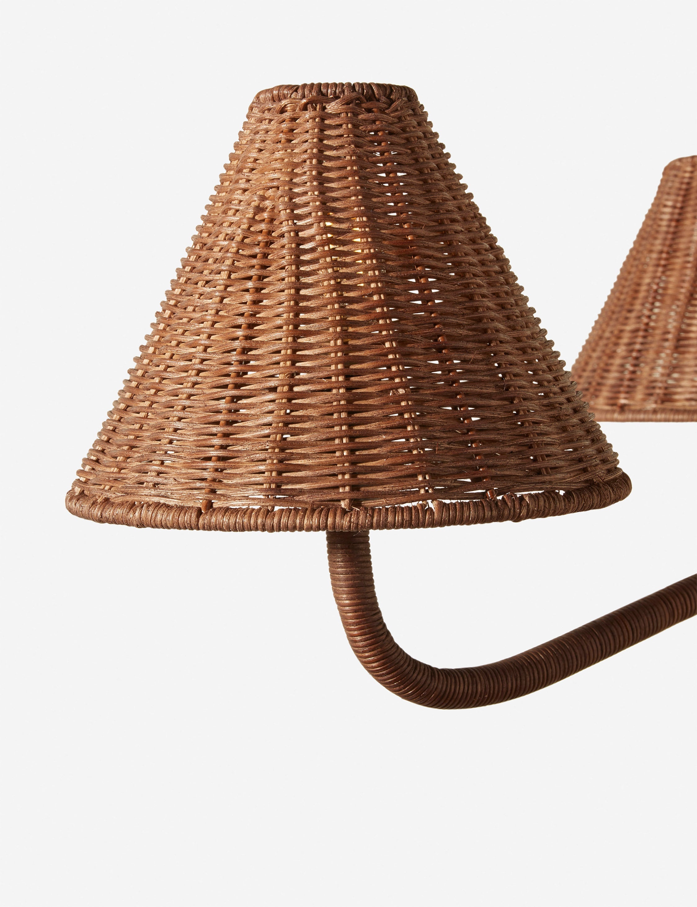 Bela Chandelier | Rattan Design with Chic Accents