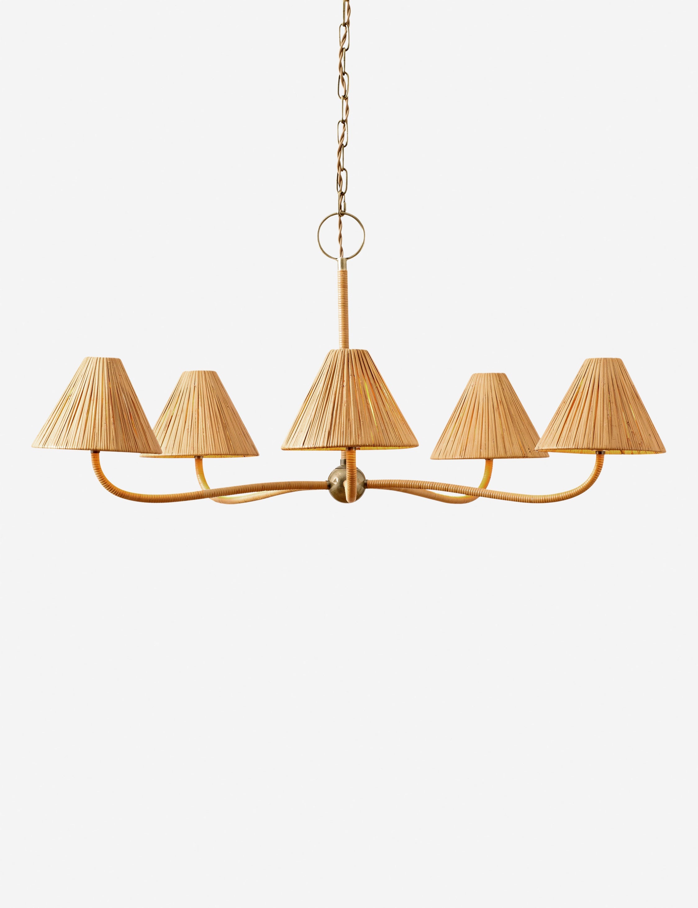 Bela Chandelier | Rattan Design with Chic Accents