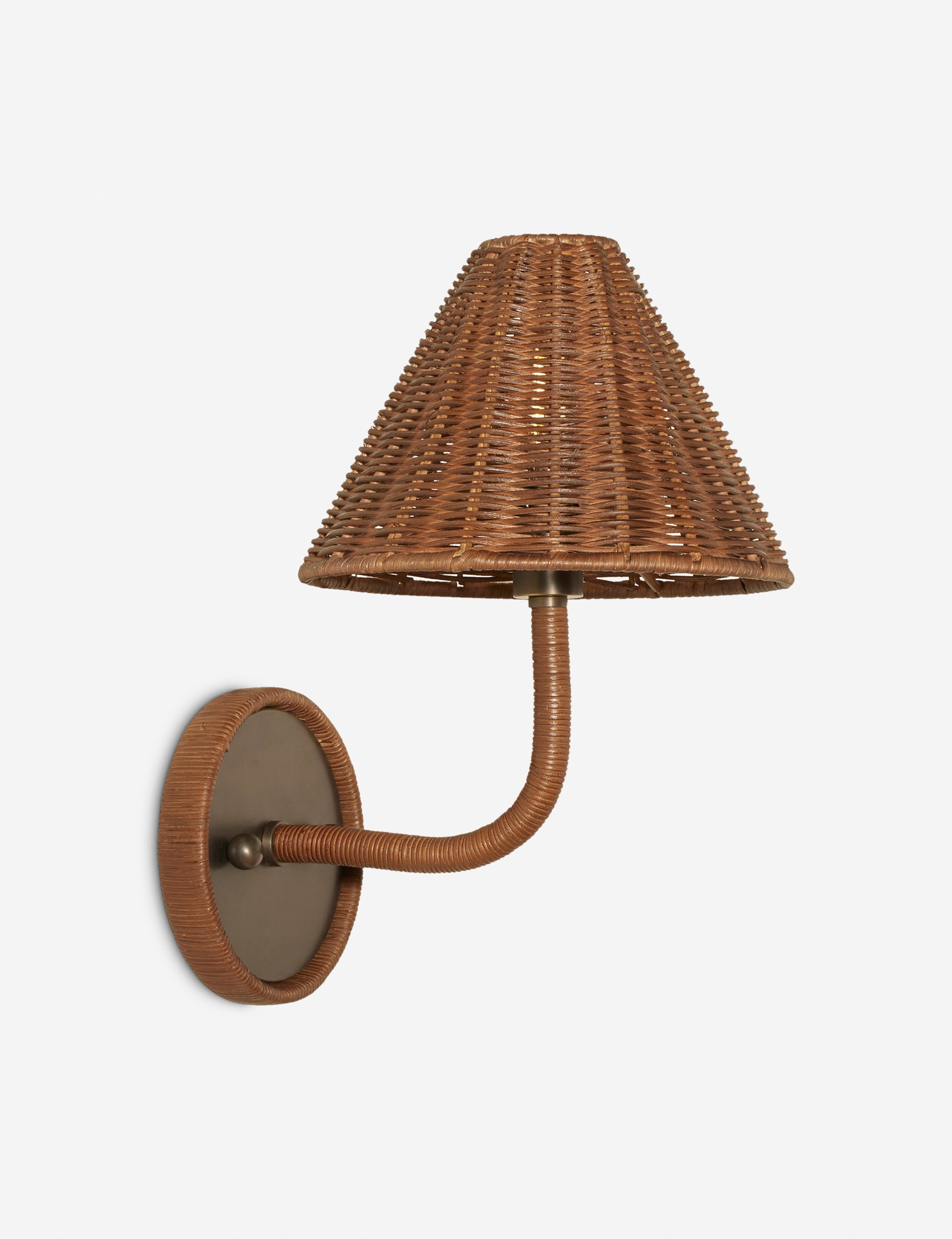 Bela Sconce | Rattan Design with Chic Accents
