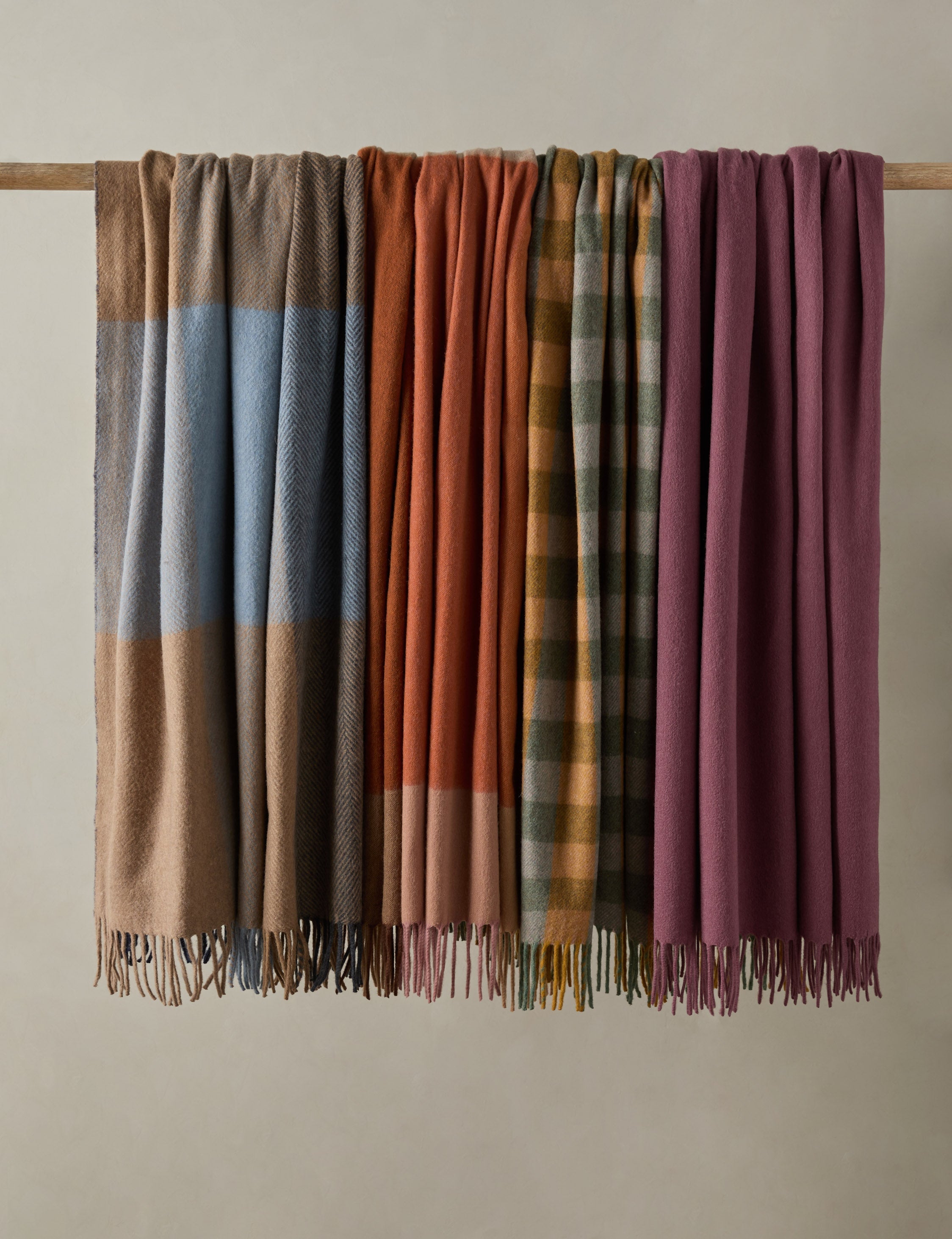 Bello Recycled Wool Throw | Soft, Durable Twill Weave Blanket
